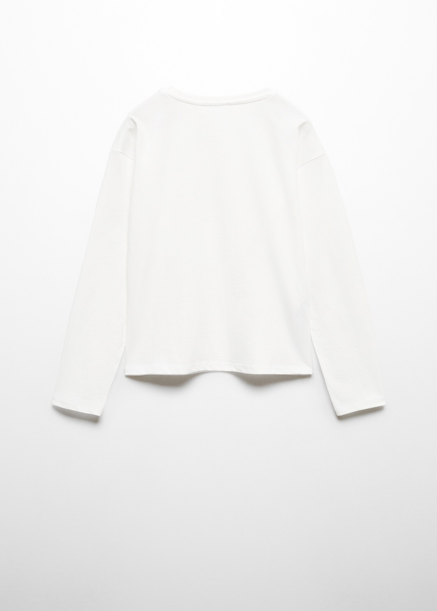 Embroidered long-sleeved t-shirt - Reverse of the article