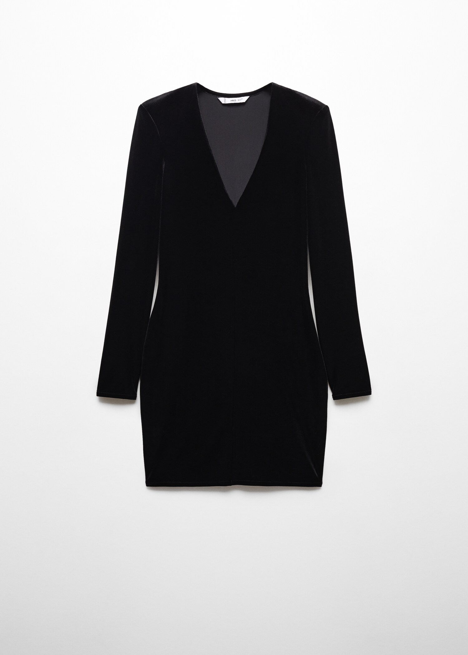 Samtkleid mit Schulterpolstern - Artikel ohne Model
