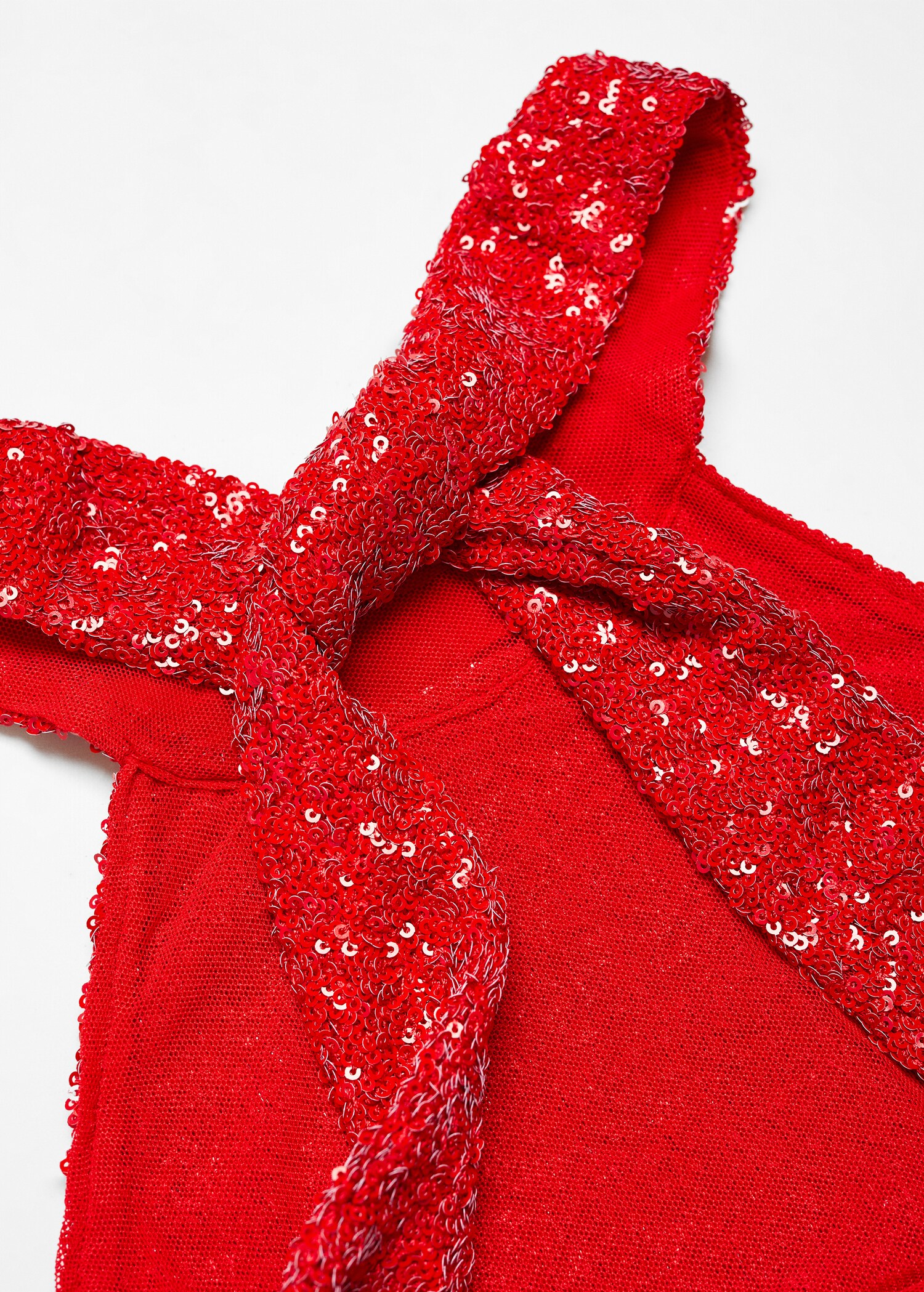 Sequined halter neck dress - Details of the article 8
