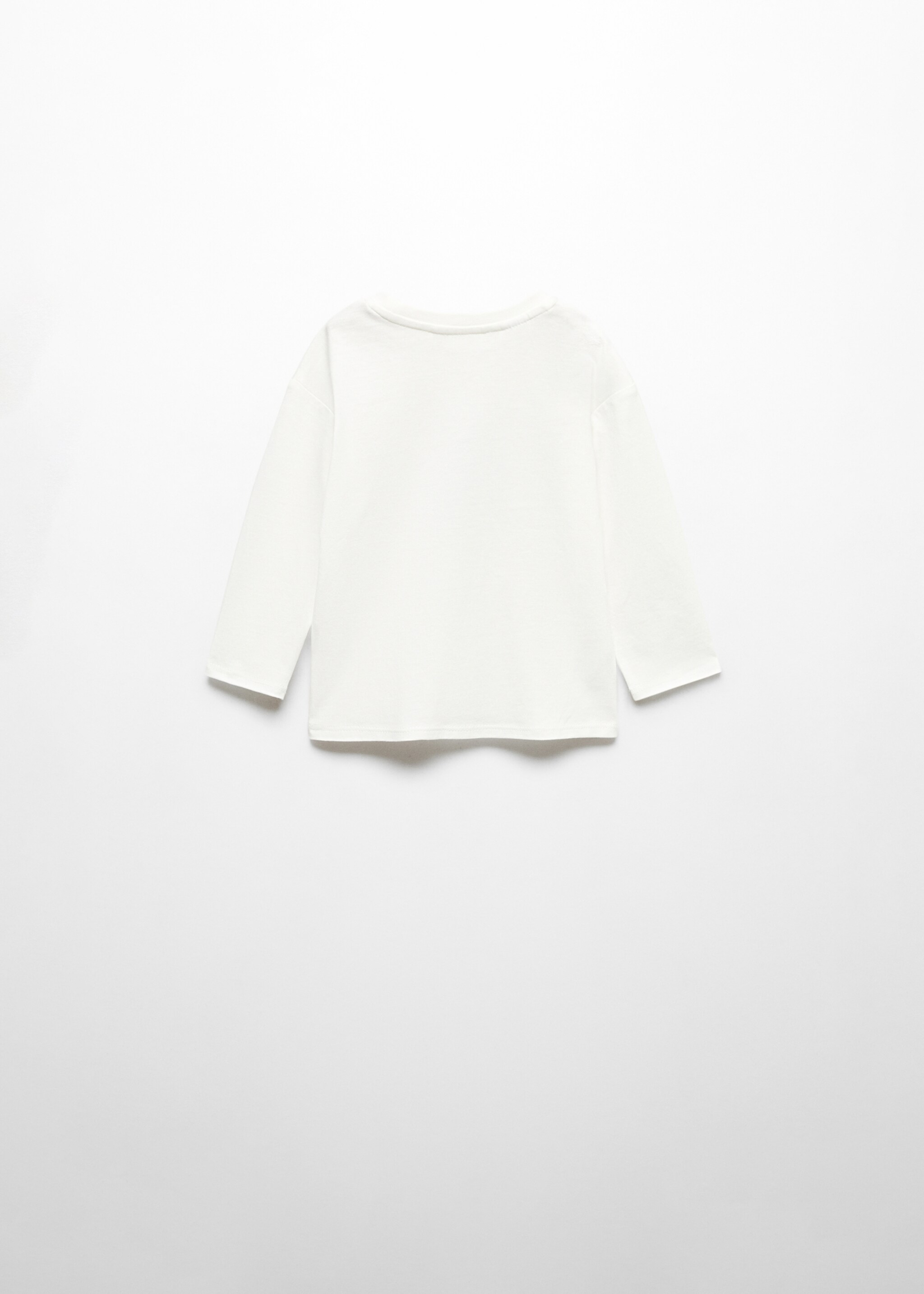 Printed cotton-blend T-shirt - Reverse of the article