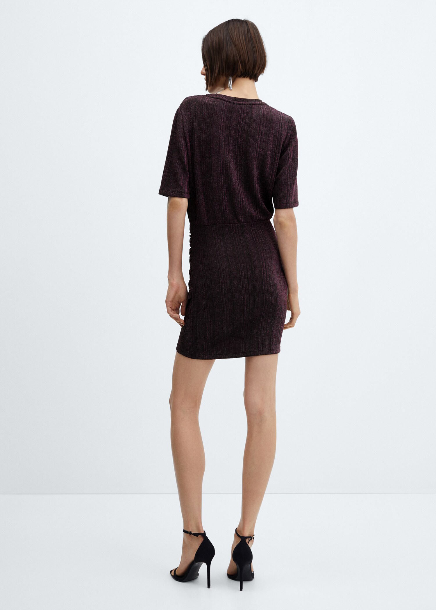 Lurex knitted dress - Reverse of the article