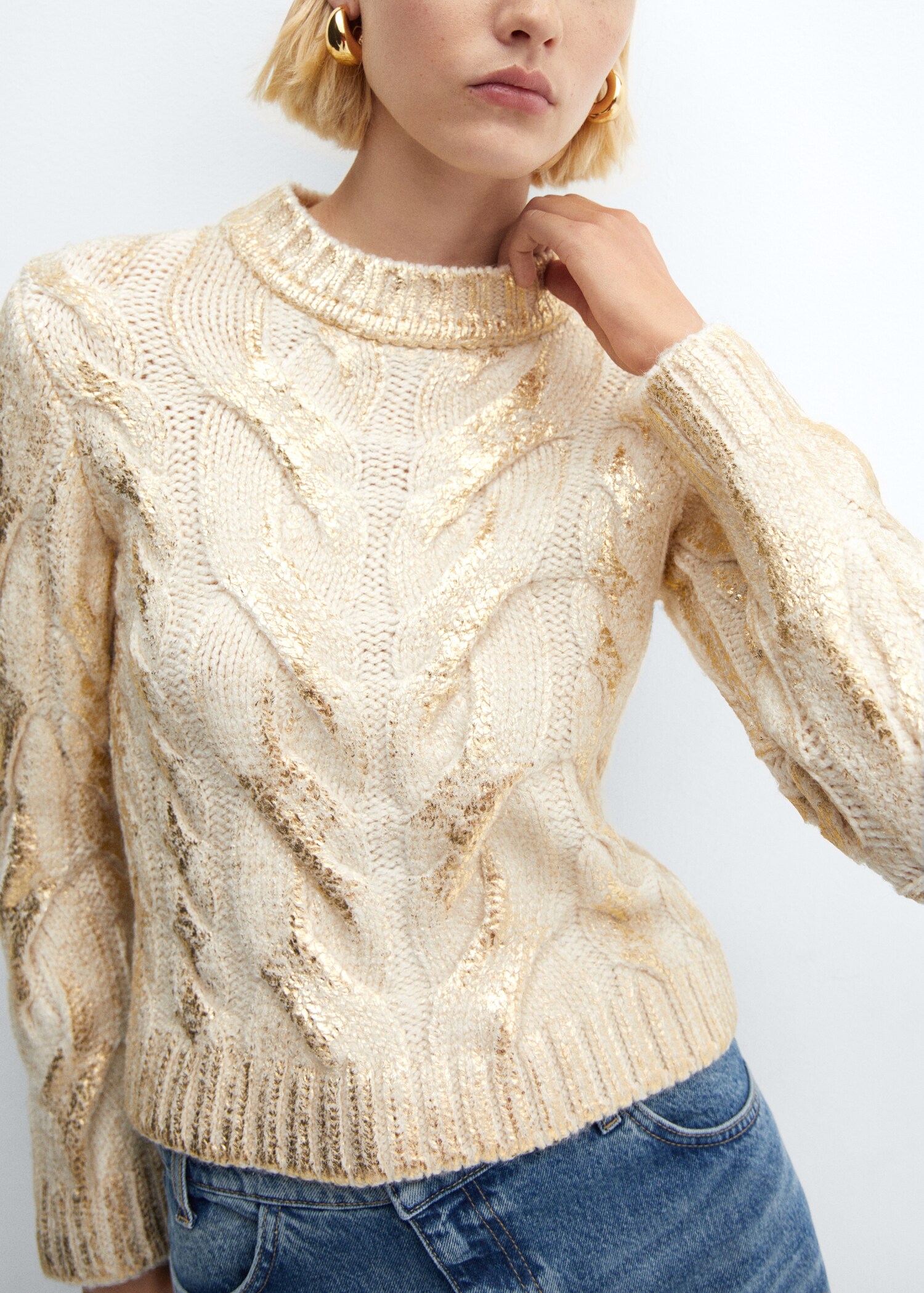 Pullover intrecciato foil - Dettaglio dell'articolo 6