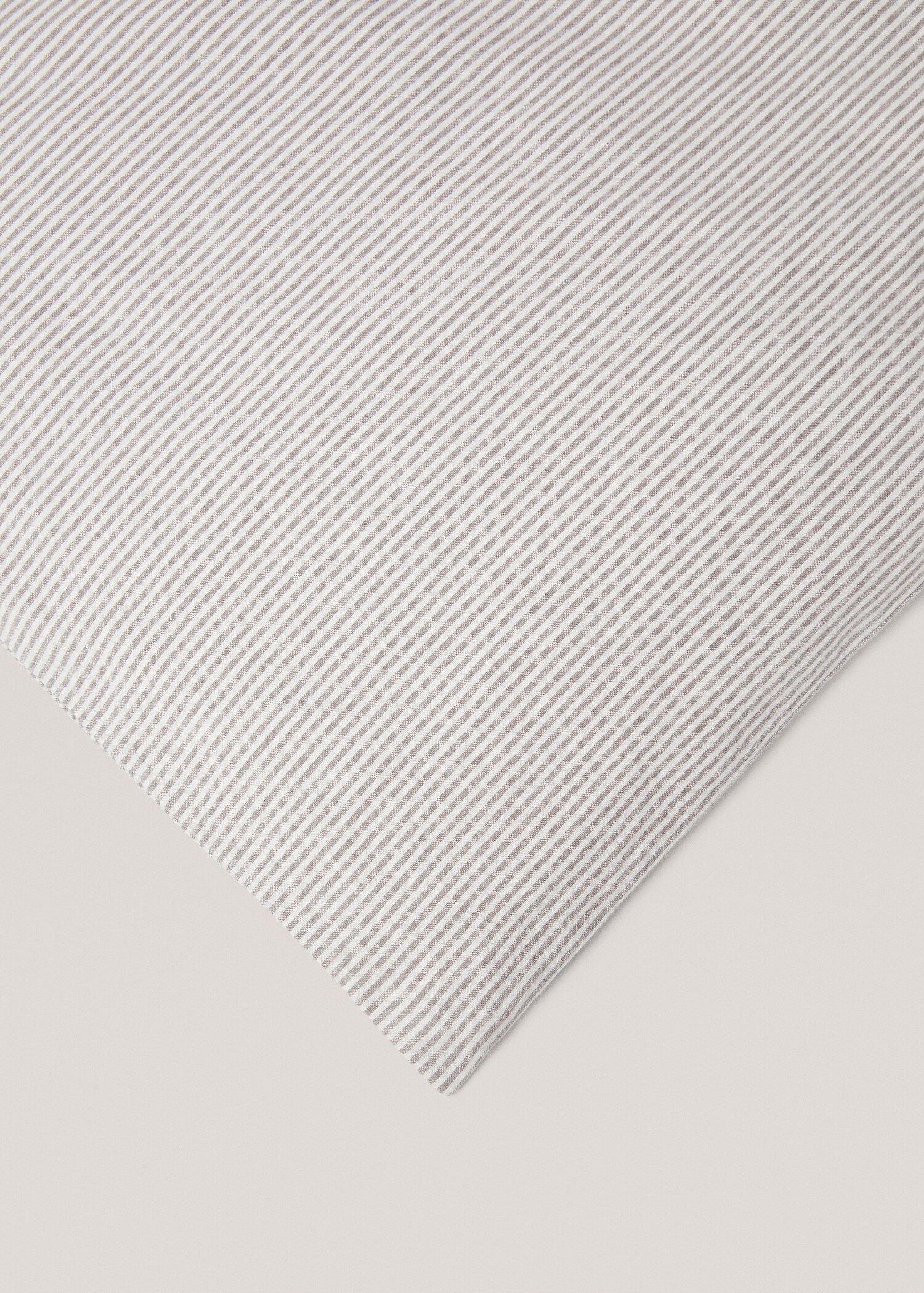 Striped flannel duvet cover Single bed - Details of the article 3
