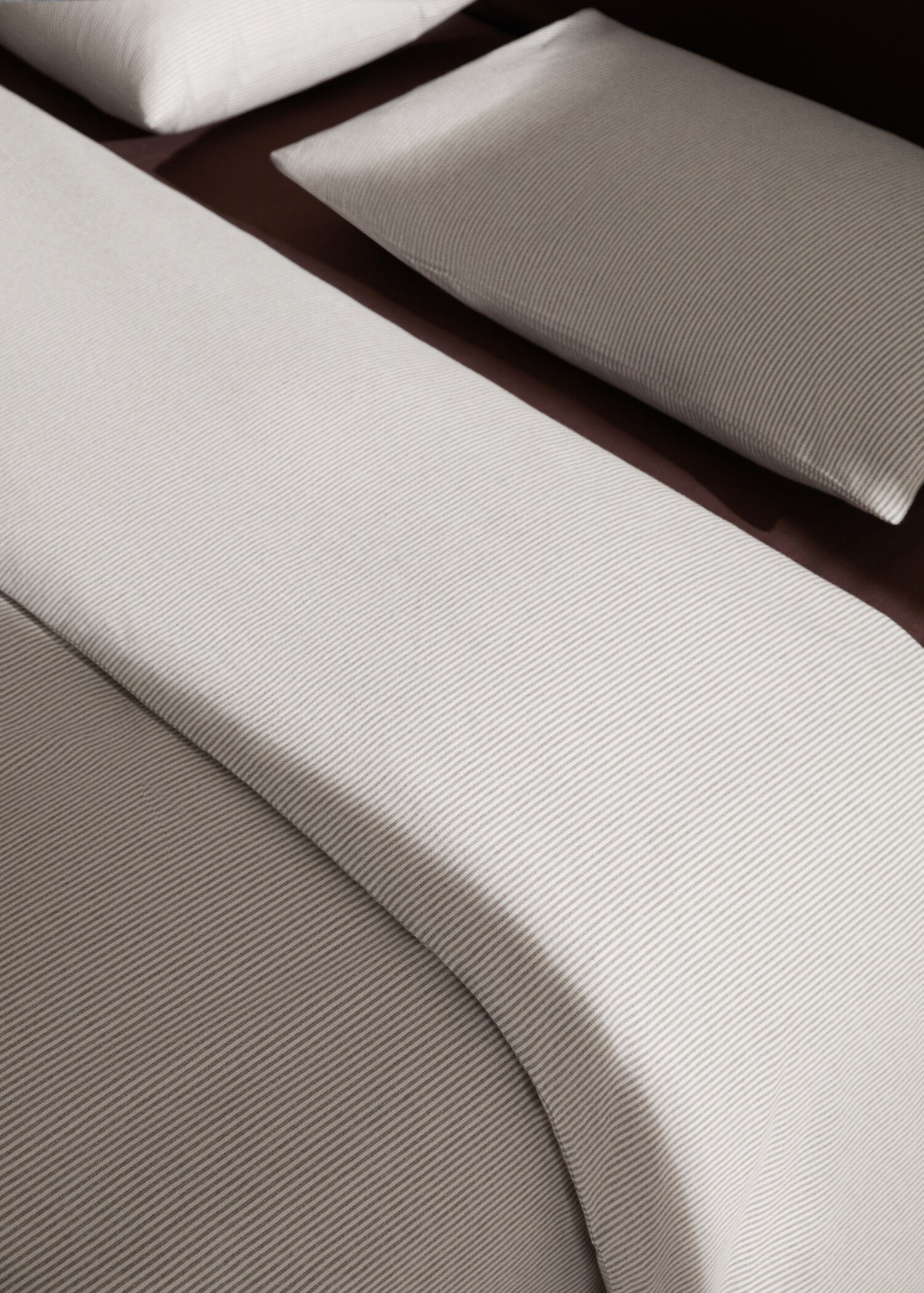 Striped flannel duvet cover Single bed - Details of the article 8