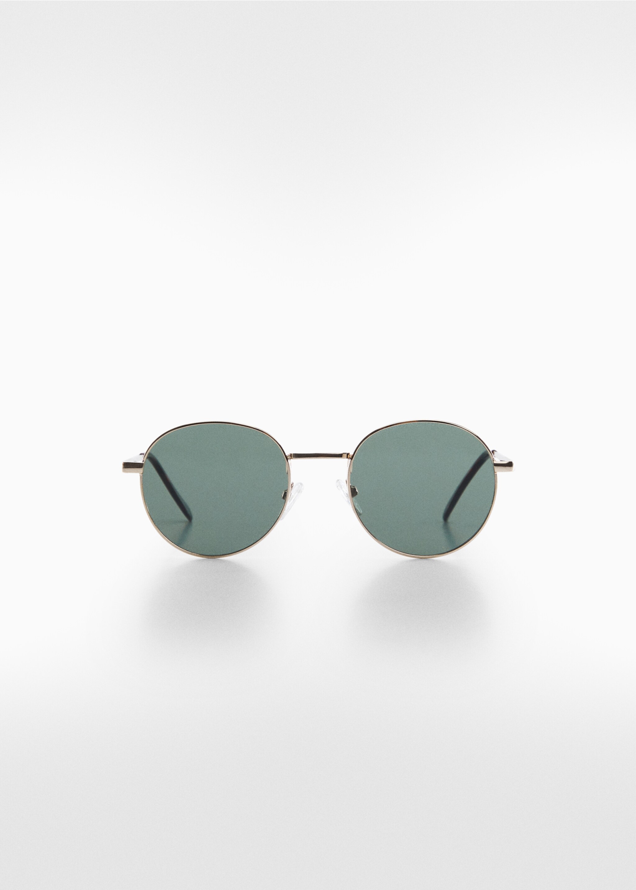 Round metal-rimmed sunglasses - Article without model