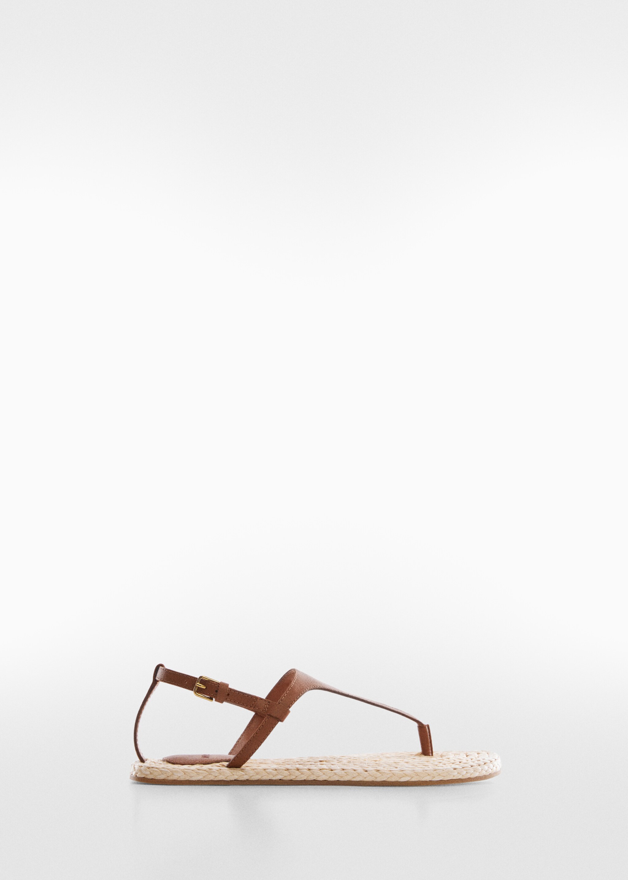 Leather sandals with straps - Article without model, Leather. Ref: 57020048-00.