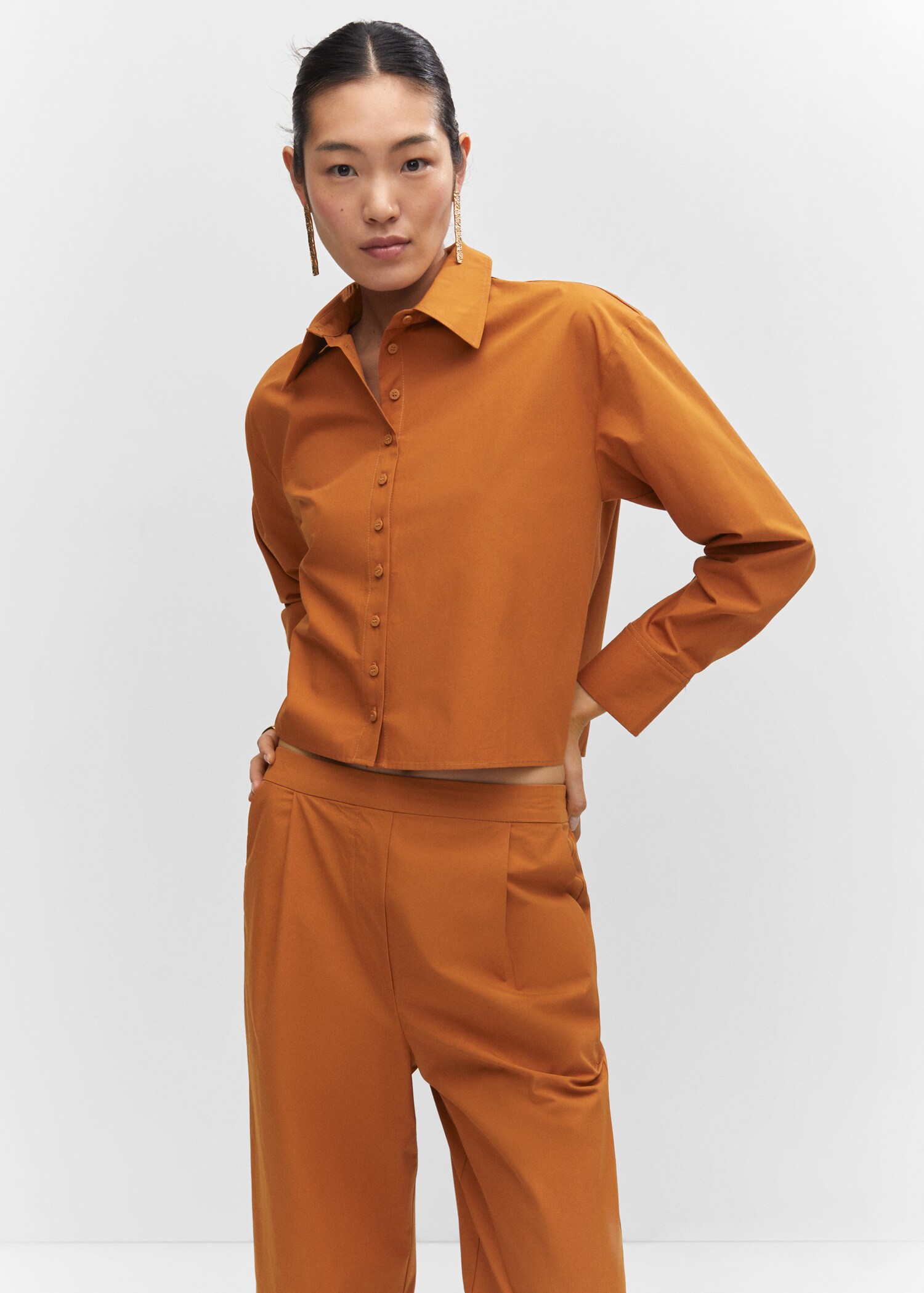 Pleated culottes trousers - Details of the article 1