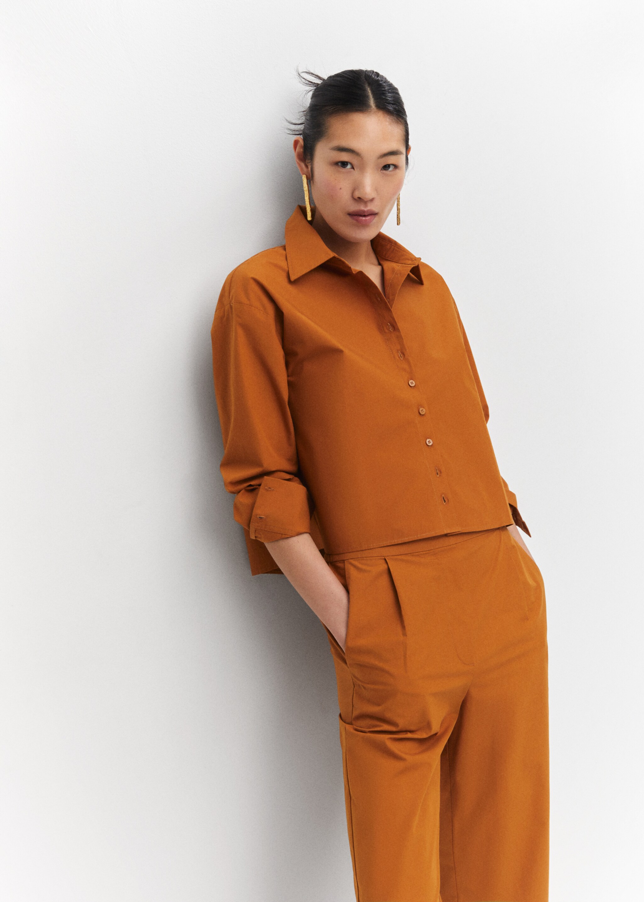 Pleated culottes trousers - Details of the article 2