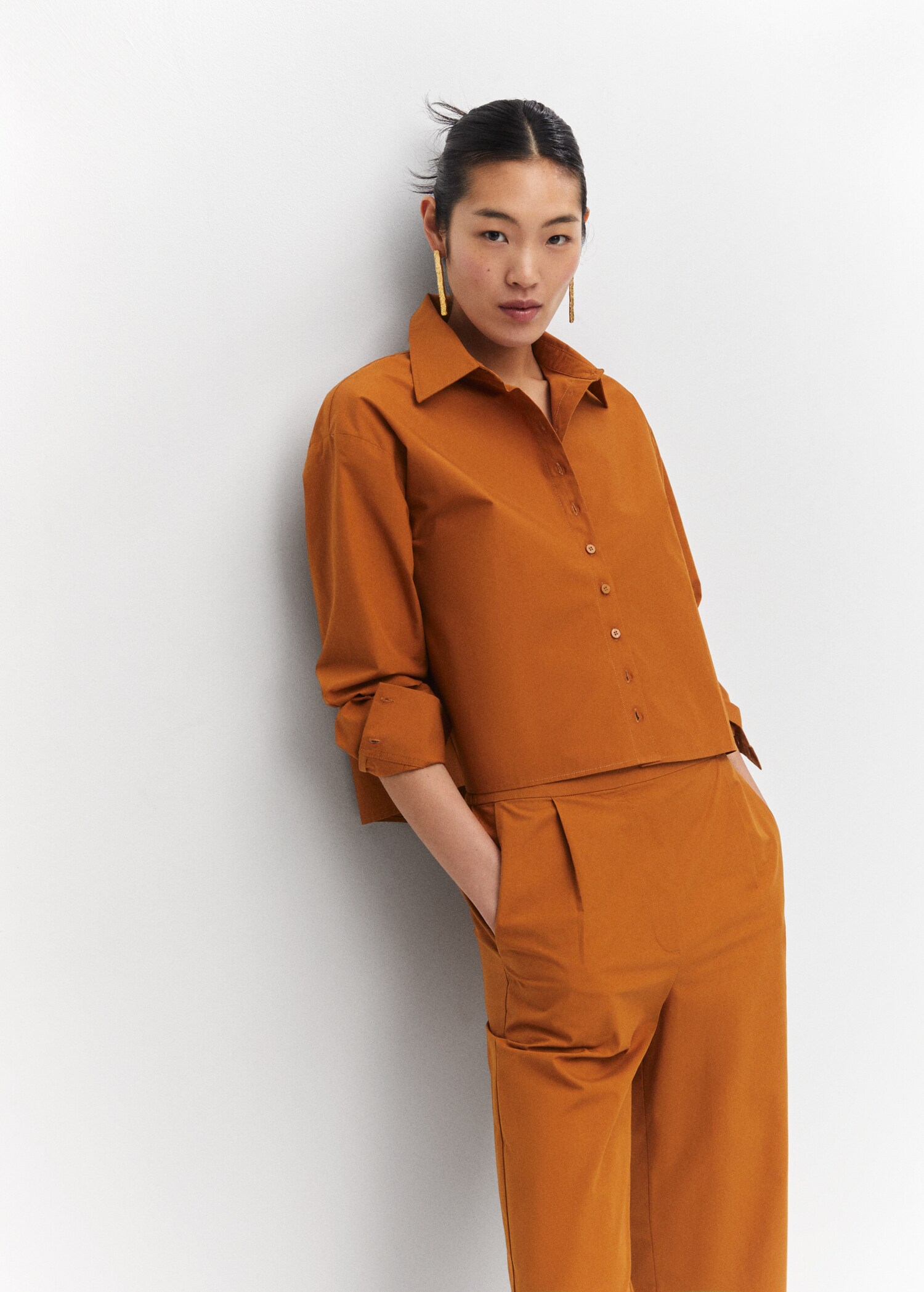 Pleated culottes trousers - Details of the article 2