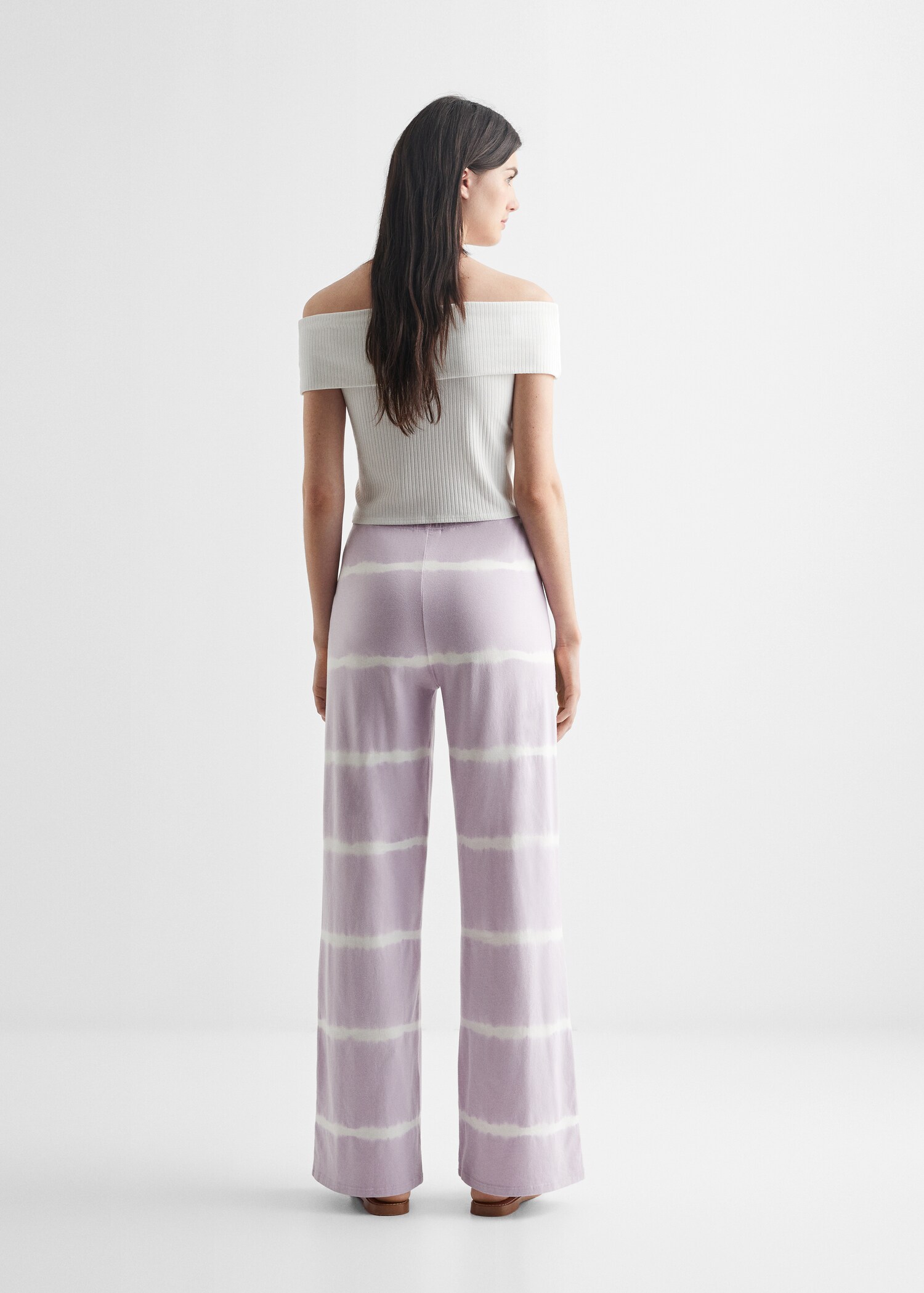 Tie-dye print trousers - Reverse of the article