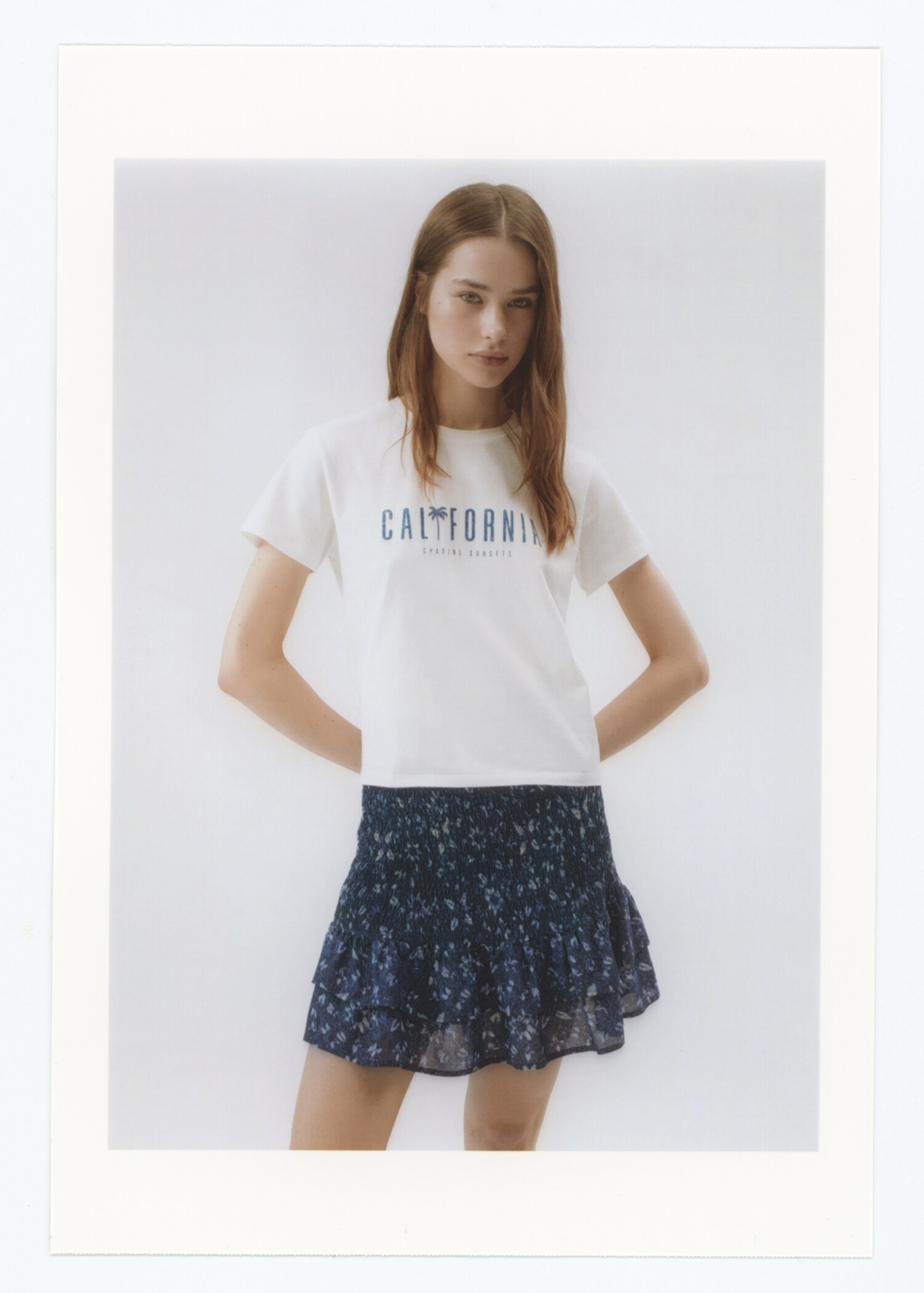 Gathered skirt with ruffles - Details of the article 5