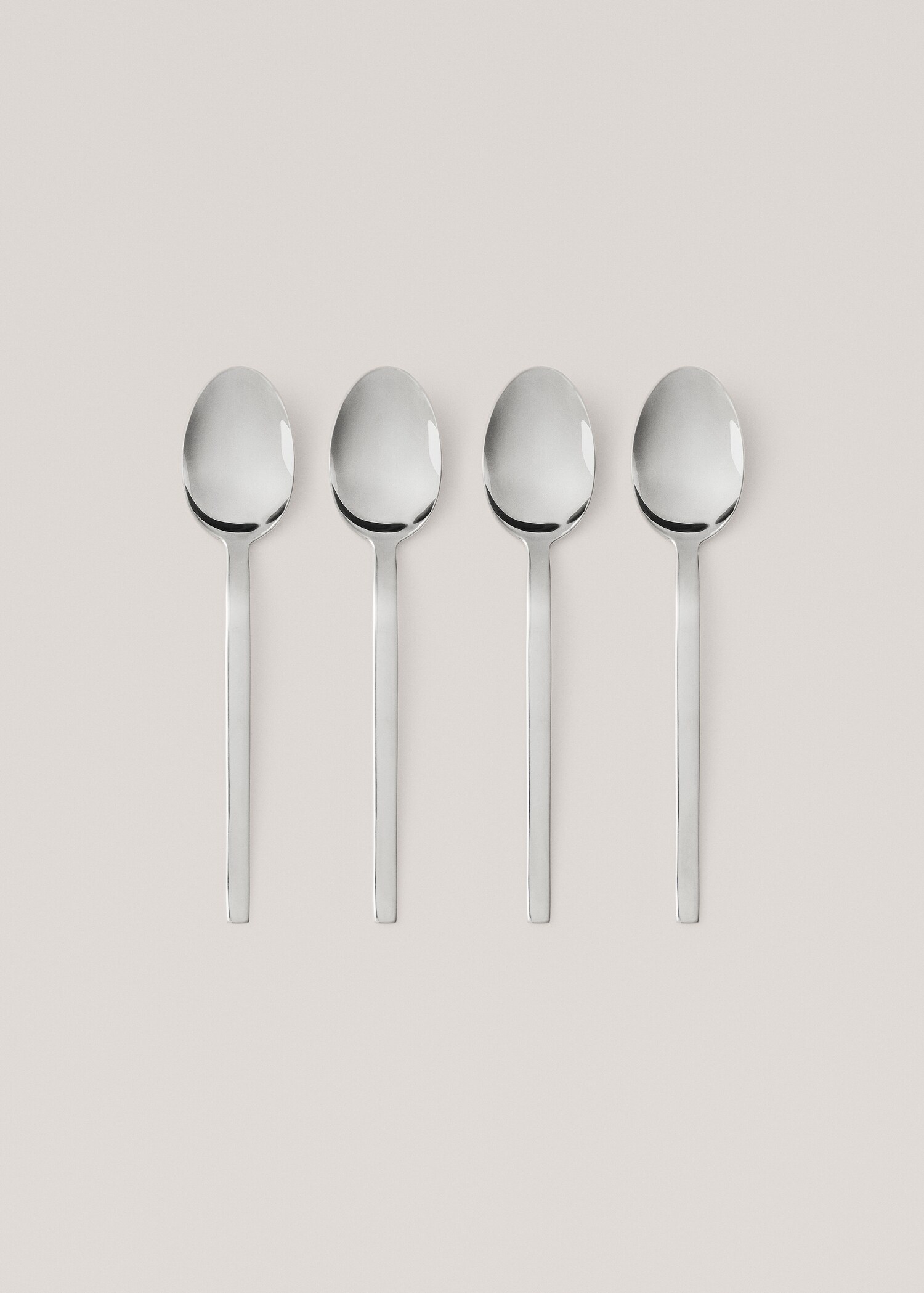4-pack of 100% steel dessert spoons - Article without model