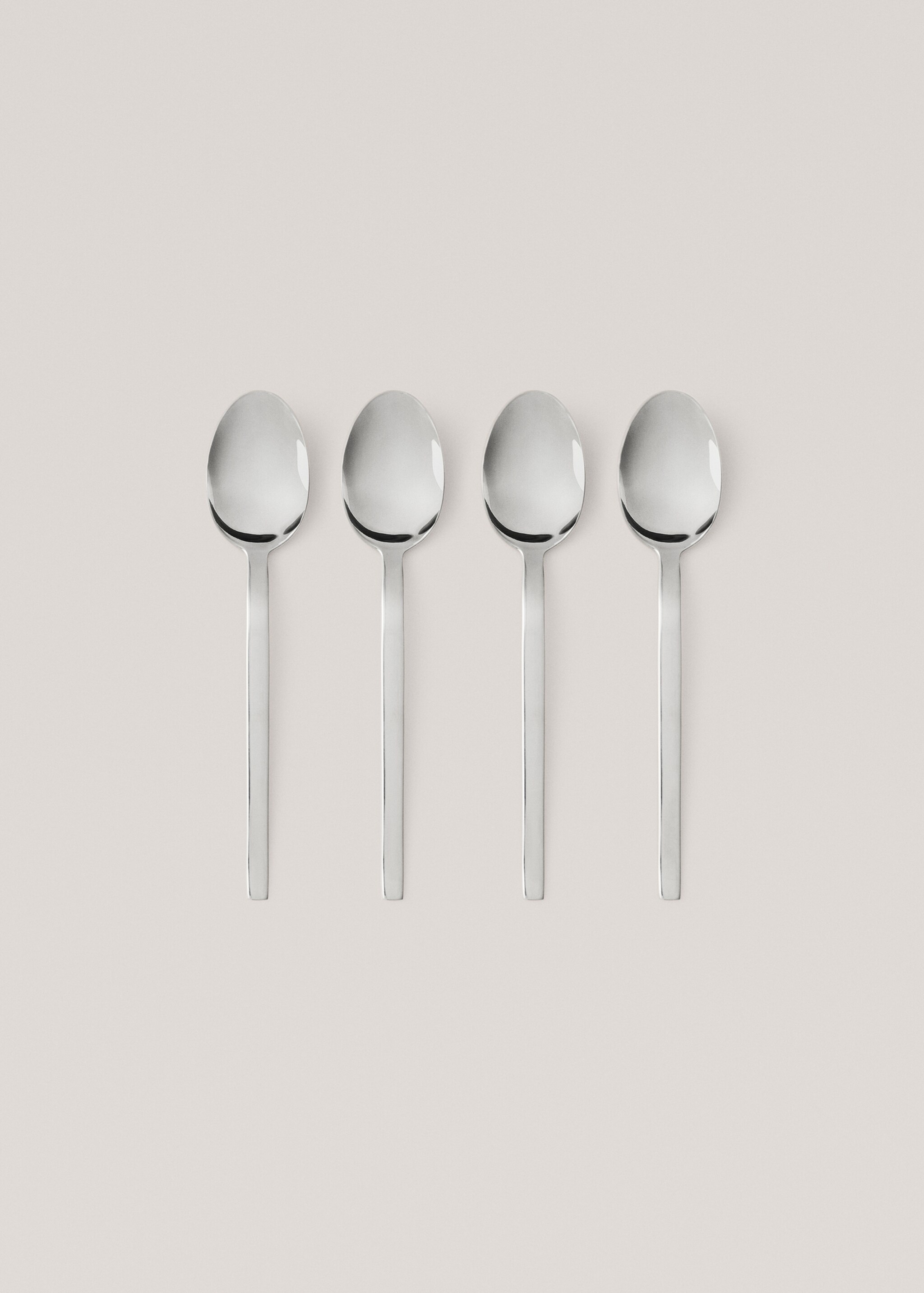 Pack de 4 colheres de café de 100% aço - Artigo sem modelo