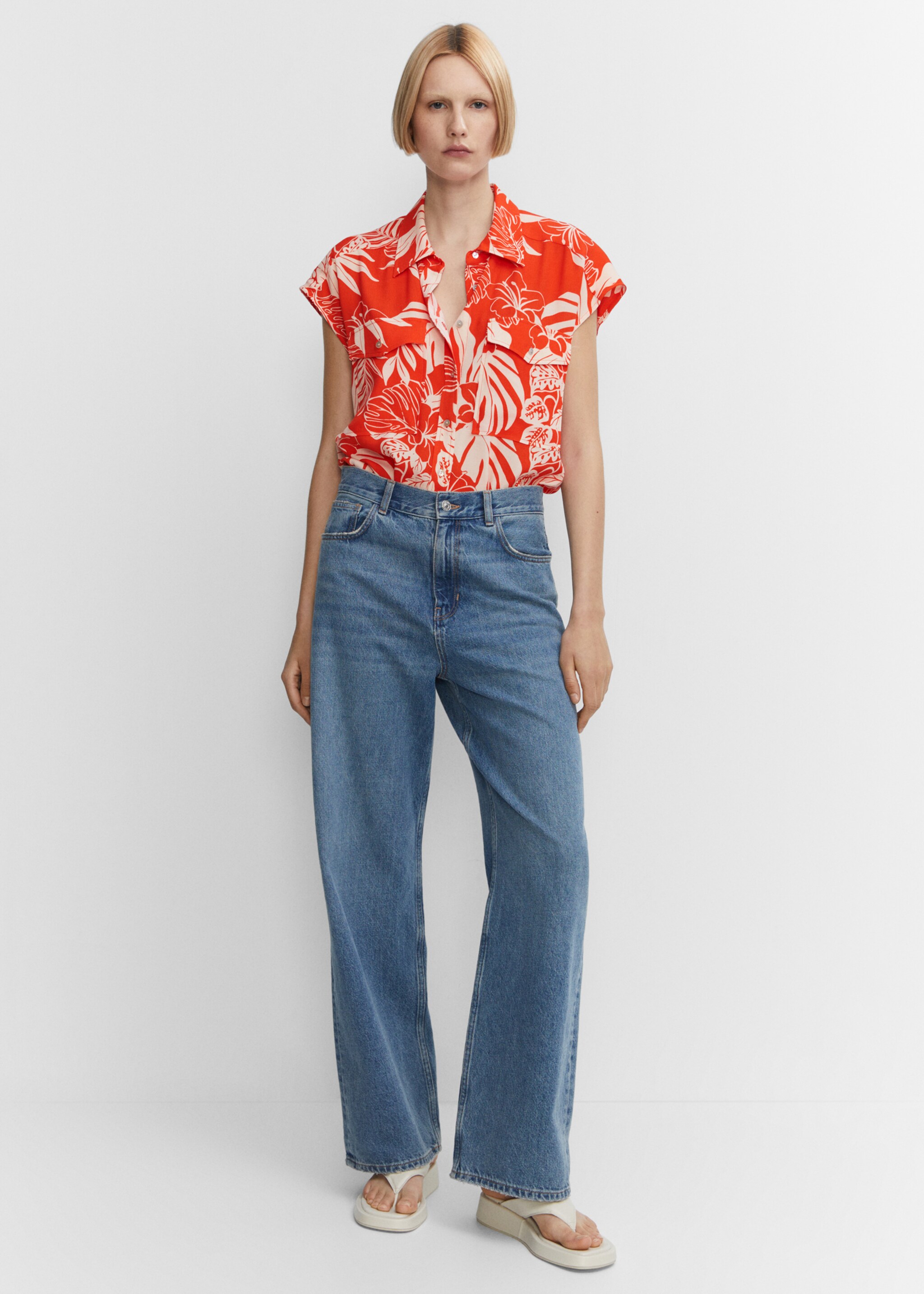 Oversize flowy shirt - Details of the article 2
