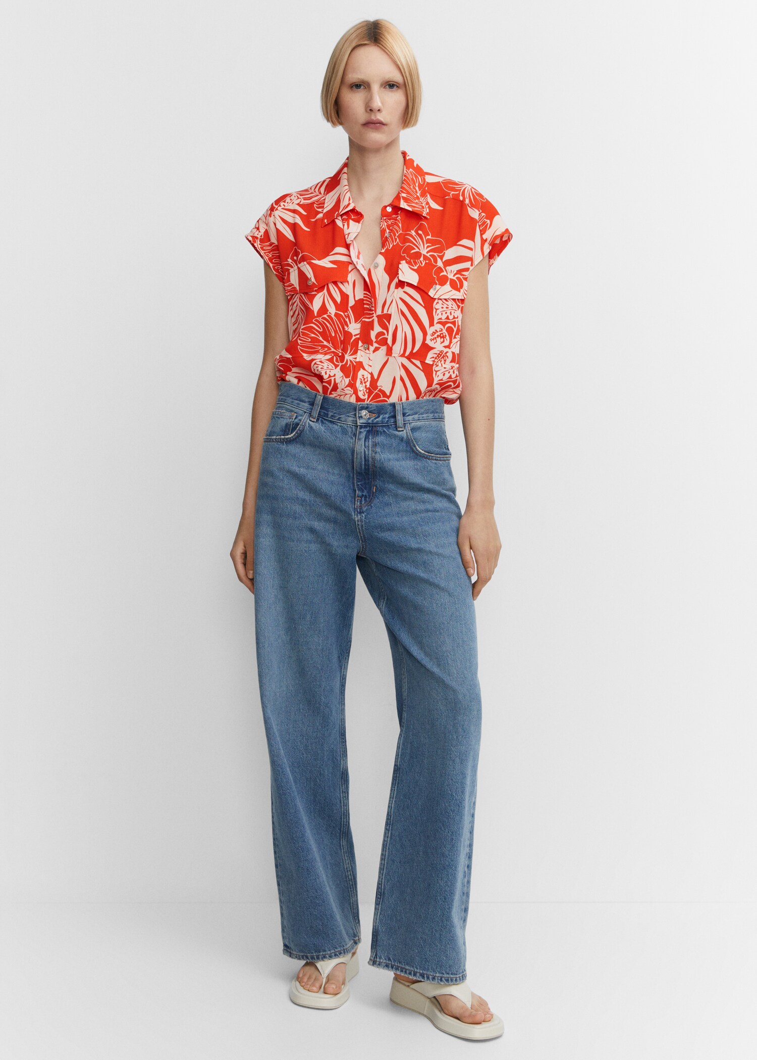 Oversize flowy shirt - Details of the article 2