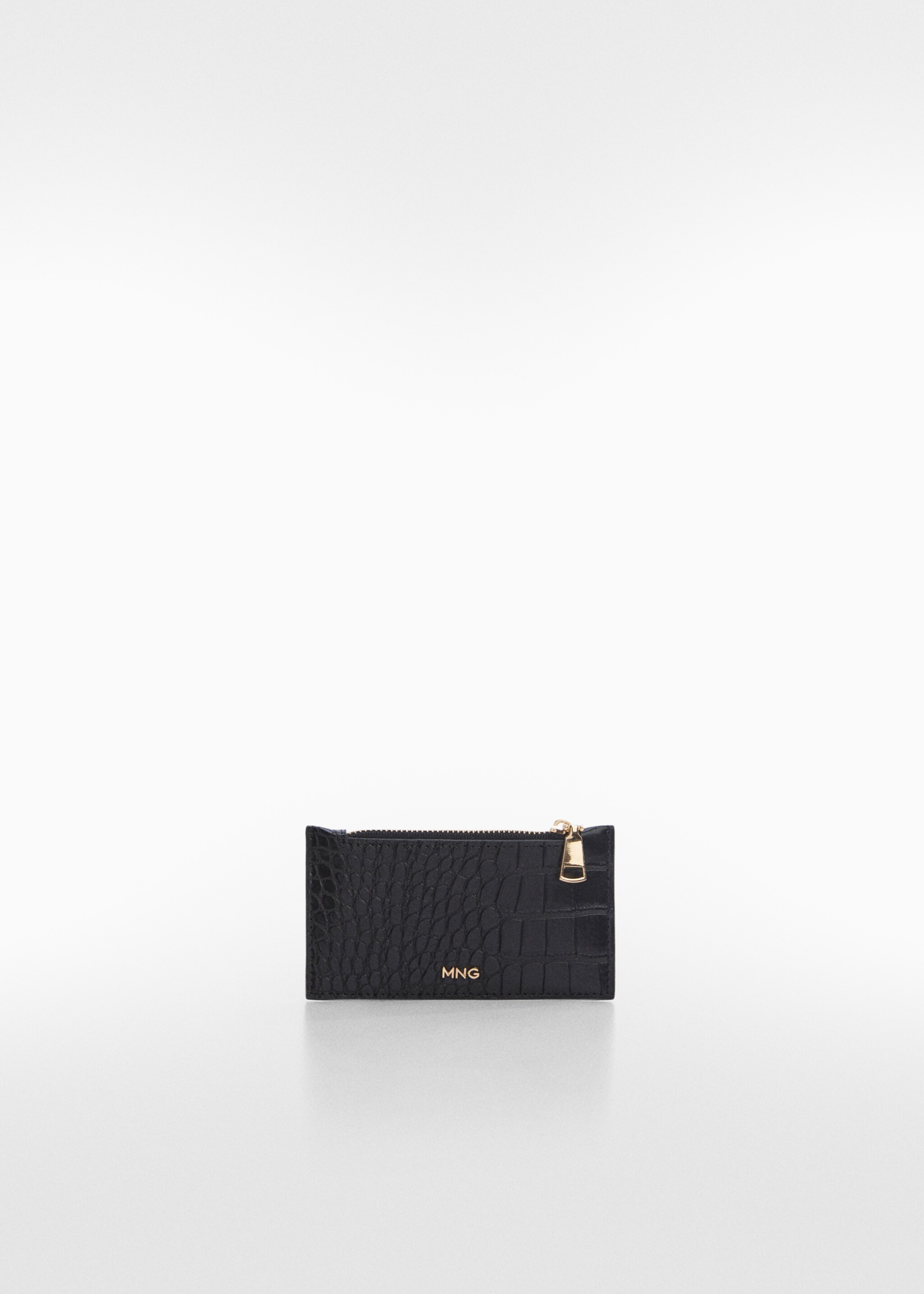 Animal print effect purse - Article without model, Black. Ref: 57020253-00.