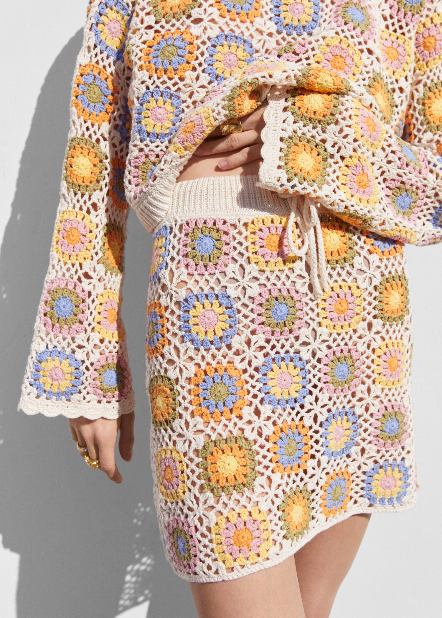 Crochet mini skirt - Medium plane