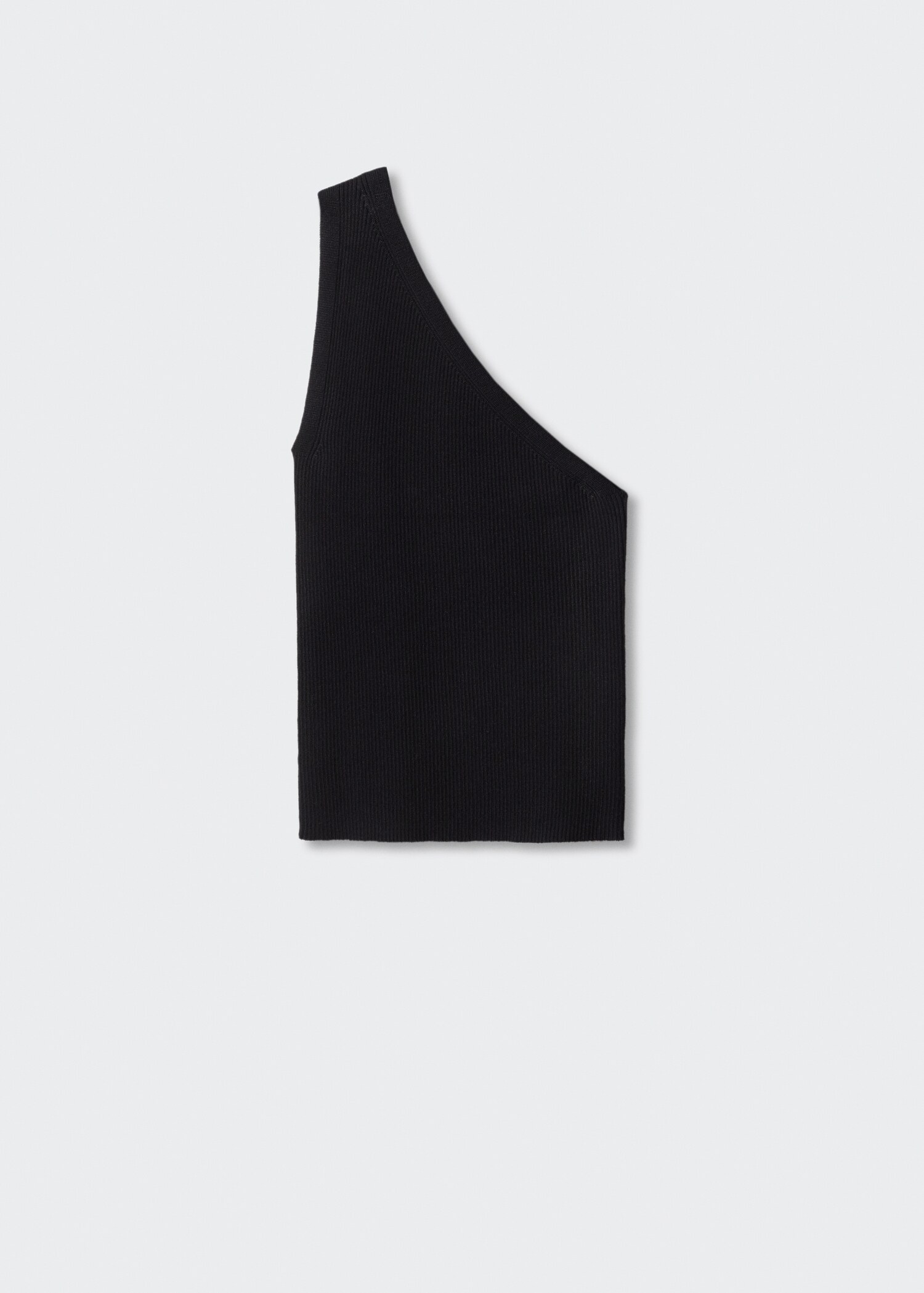 Asymmetrical-neck knitted top - Article without model