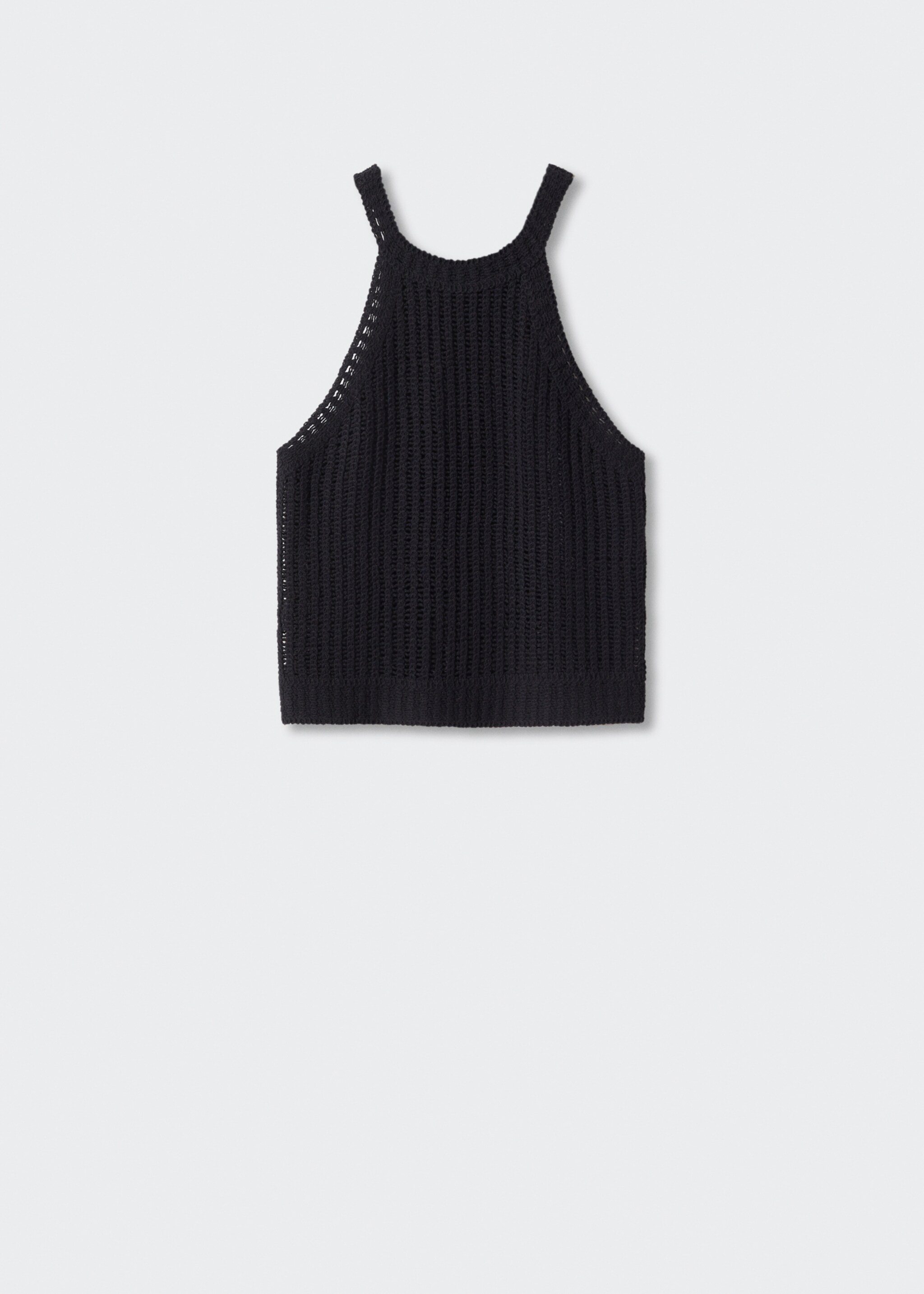 Halter-neck knitted top - Article without model