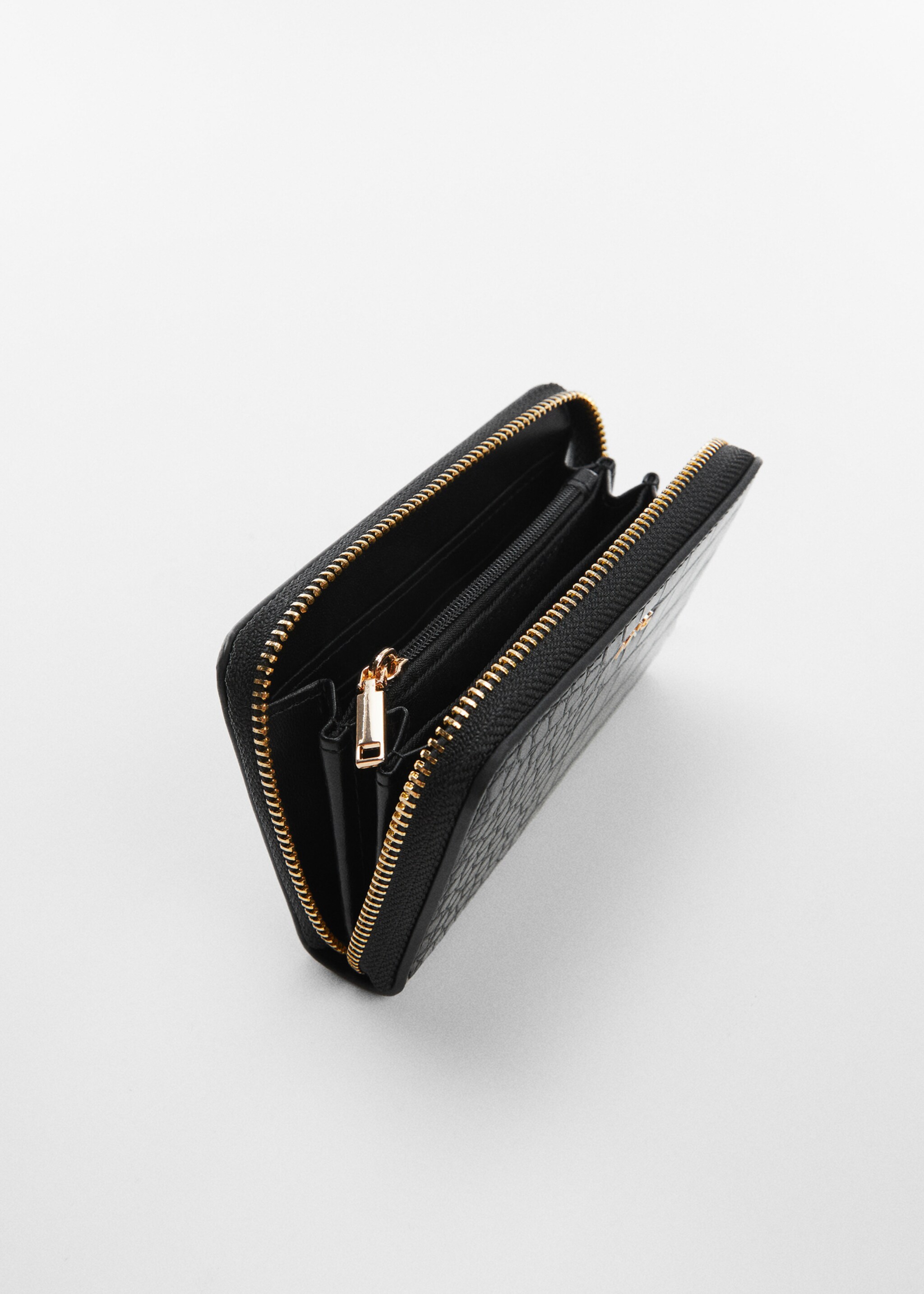 Brieftasche mit Animal-Print-Effekt - Mittlere Ansicht