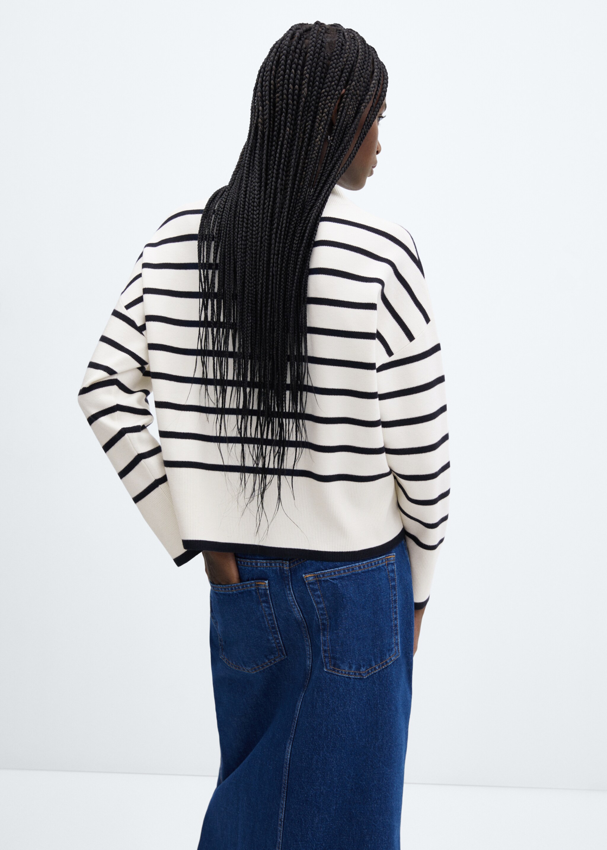 Jersey rayas oversize - Reverso del artículo
