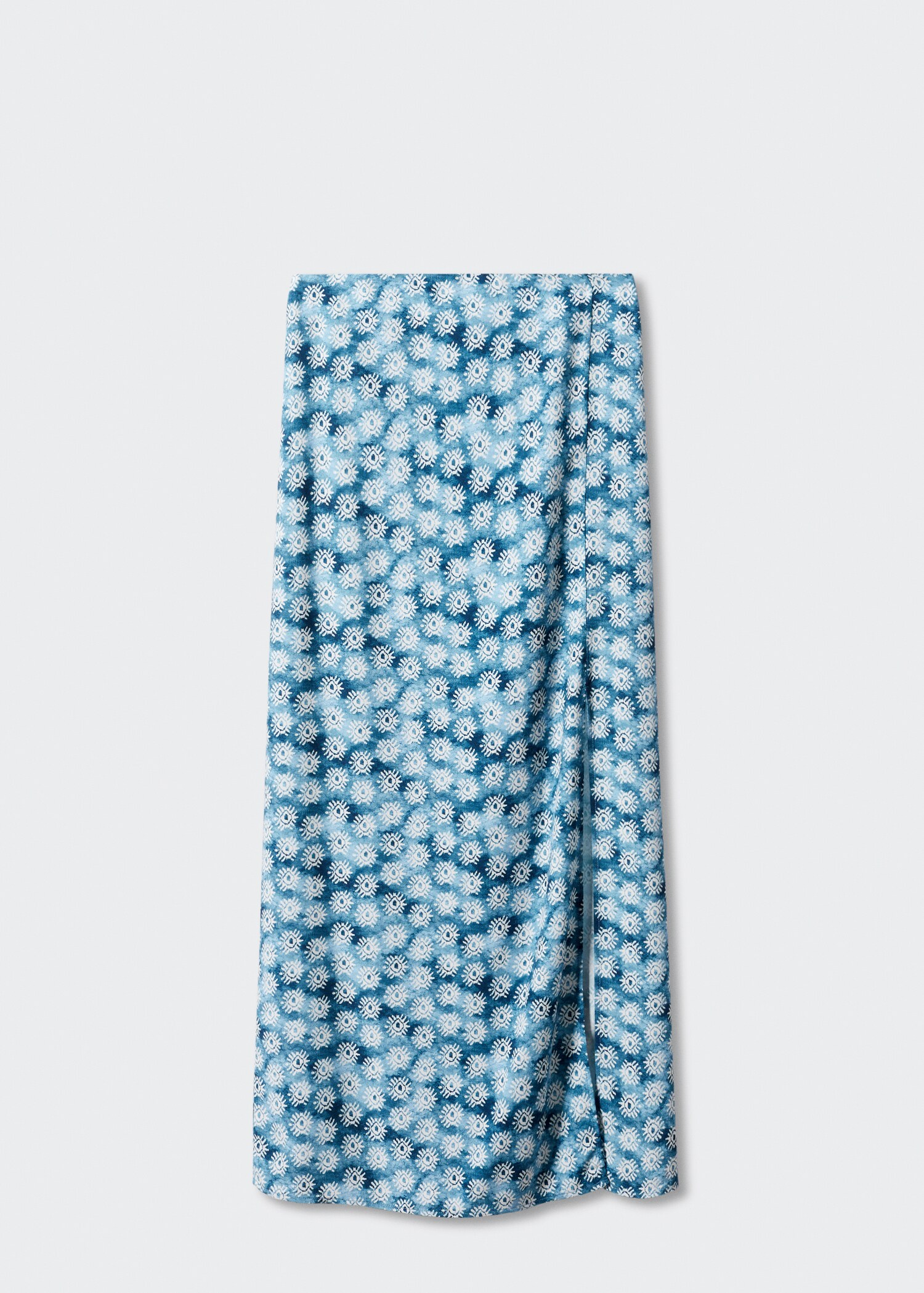 Slit printed long skirt - Article without model