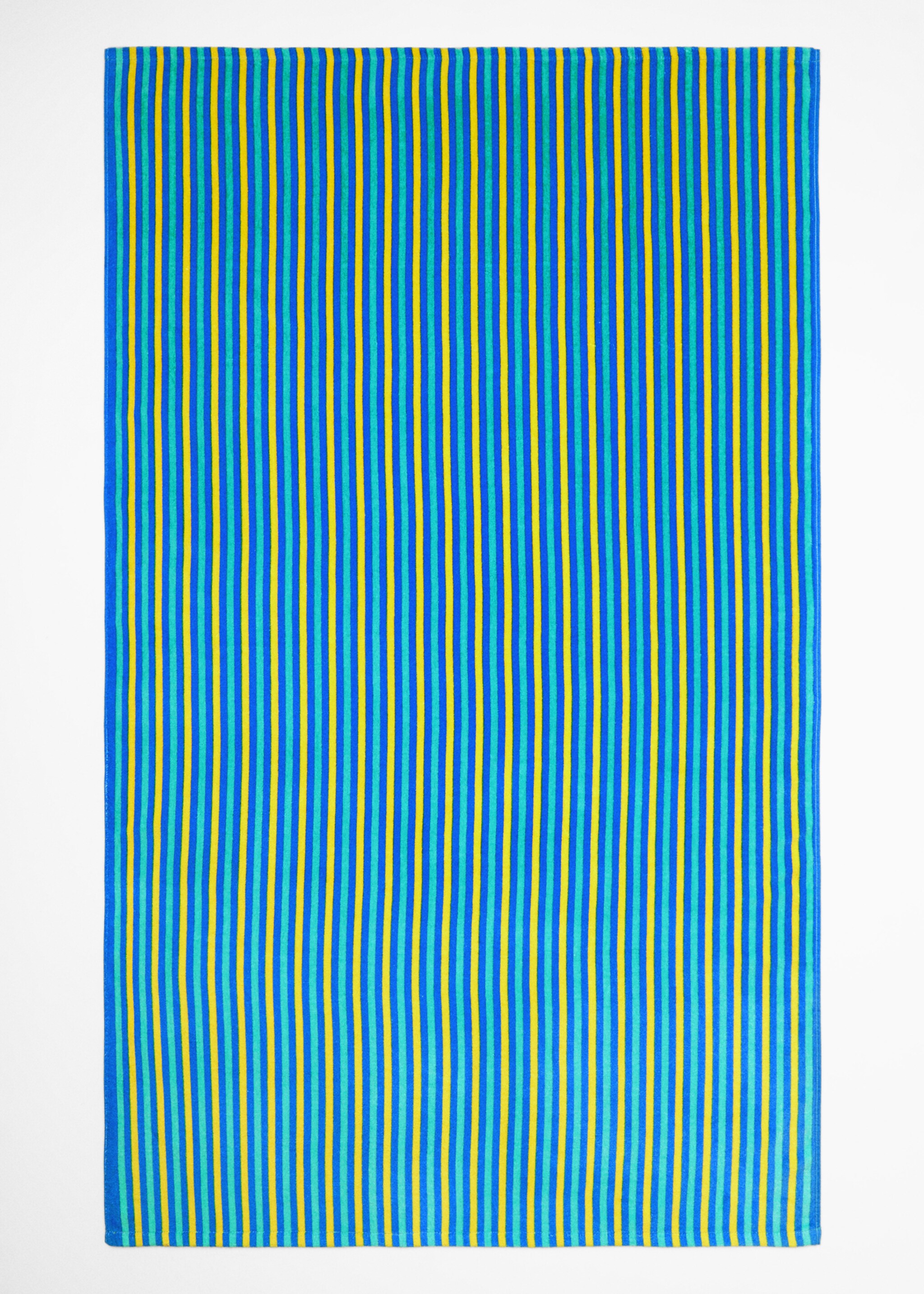 Multi-coloured striped beach towel - Details of the article 2