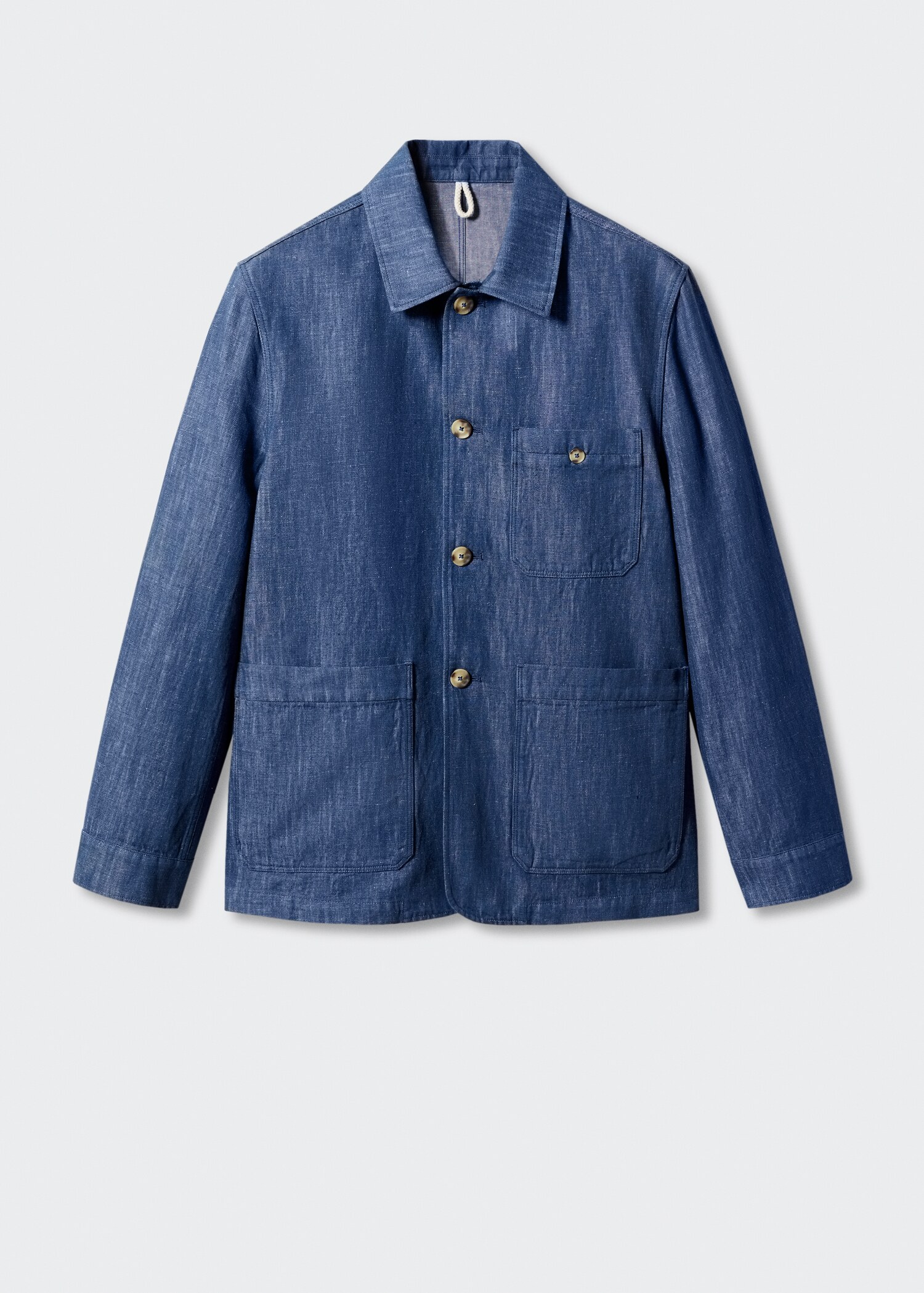 Veste poches coton-lin - Article sans modèle