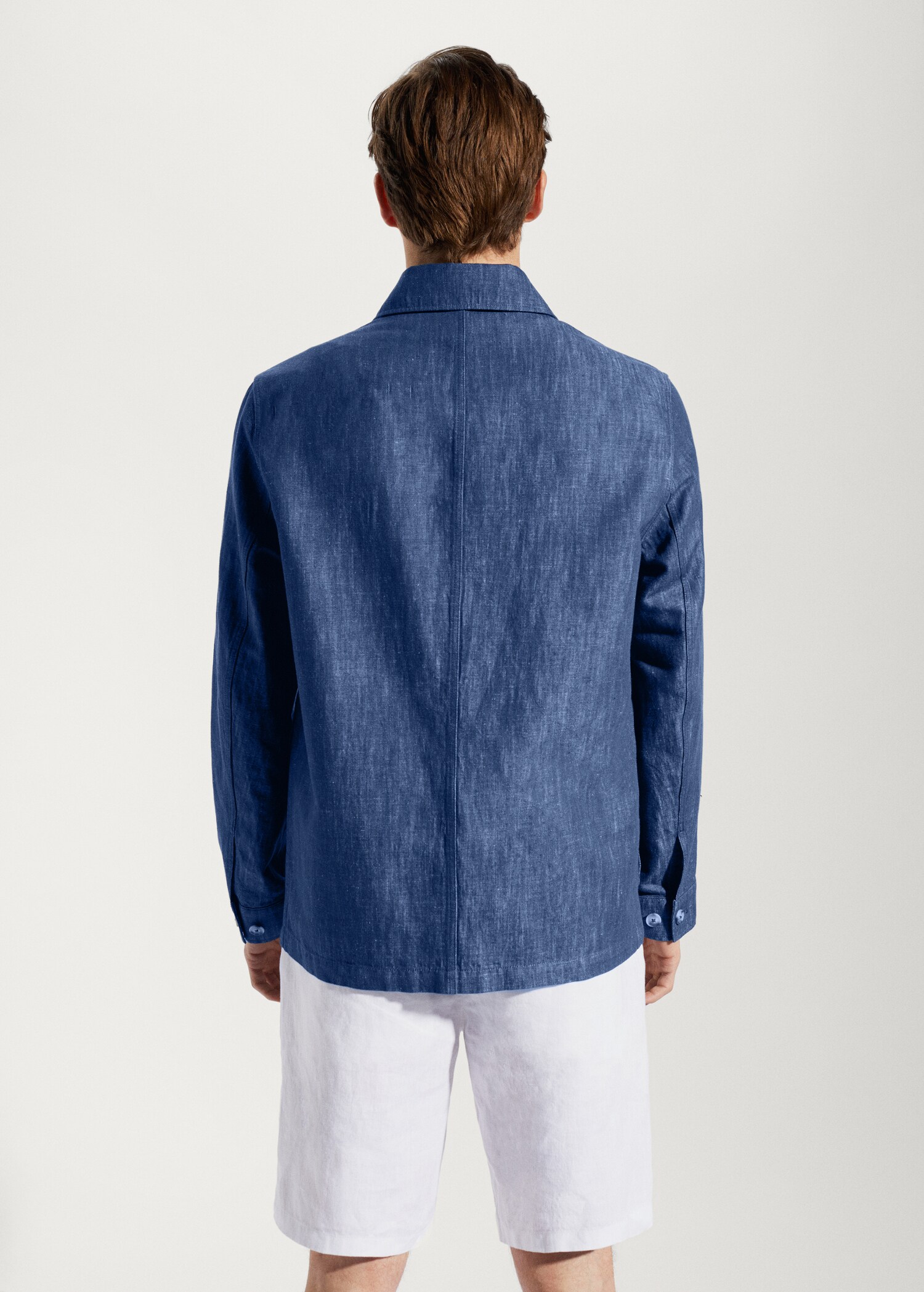 Veste poches coton-lin - Verso de l’article