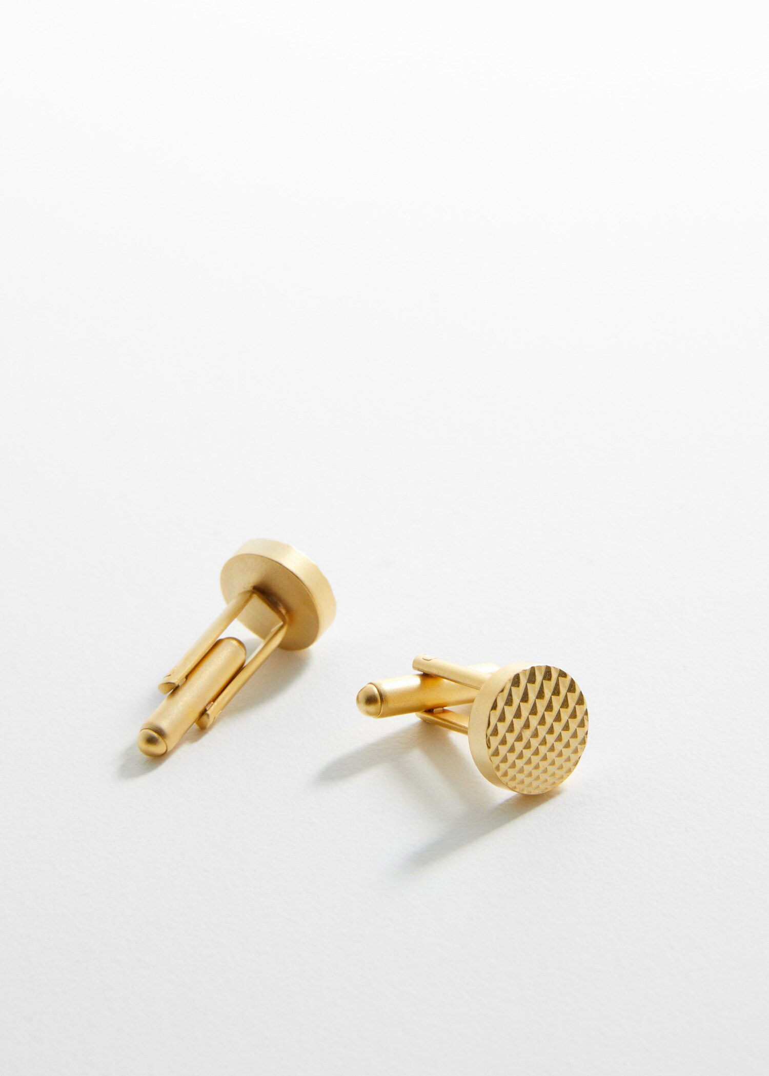 100% copper geometric cufflinks - Medium plane