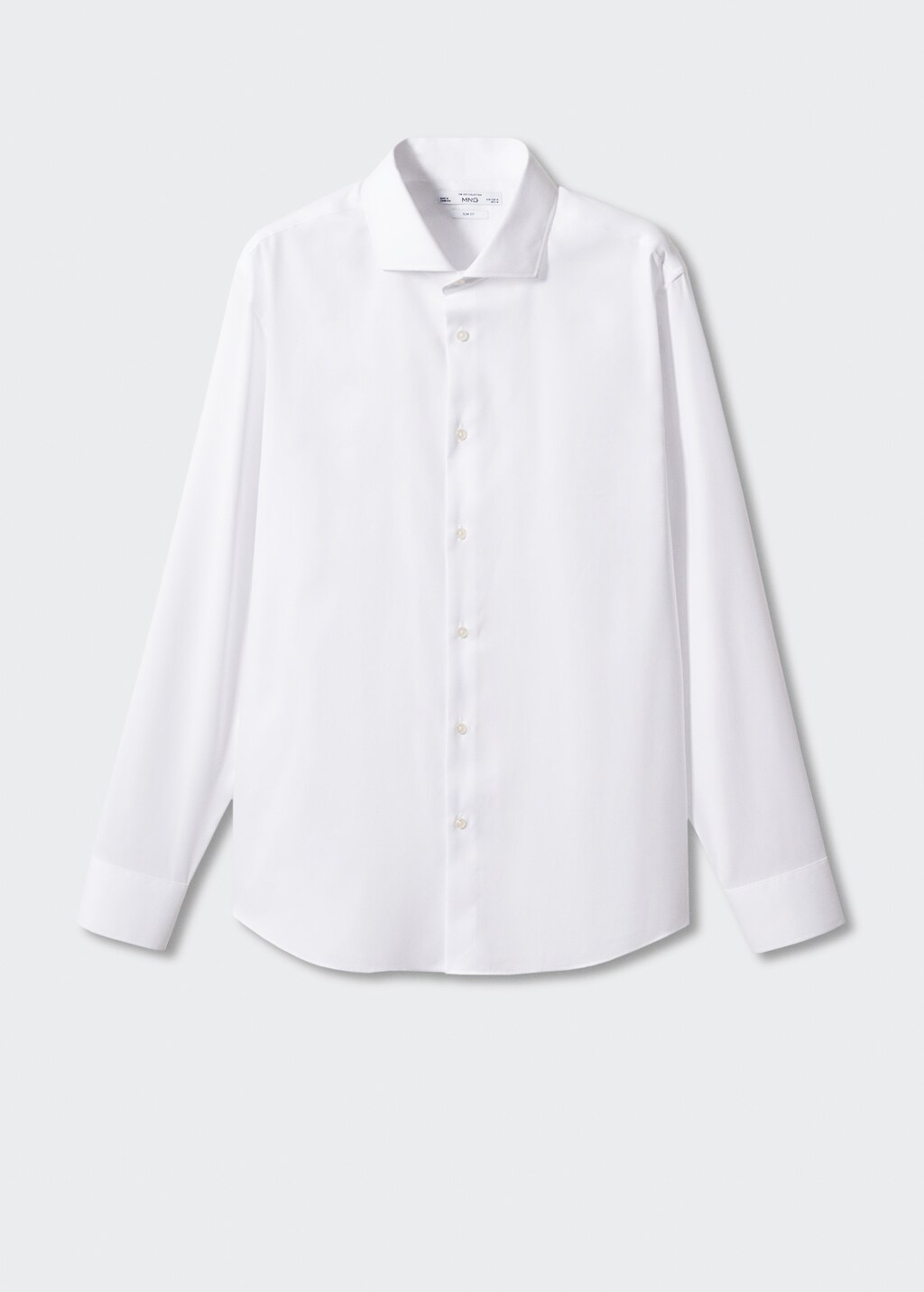 Slim-fit textured cotton suit shirt - Men | MANGO OUTLET USA