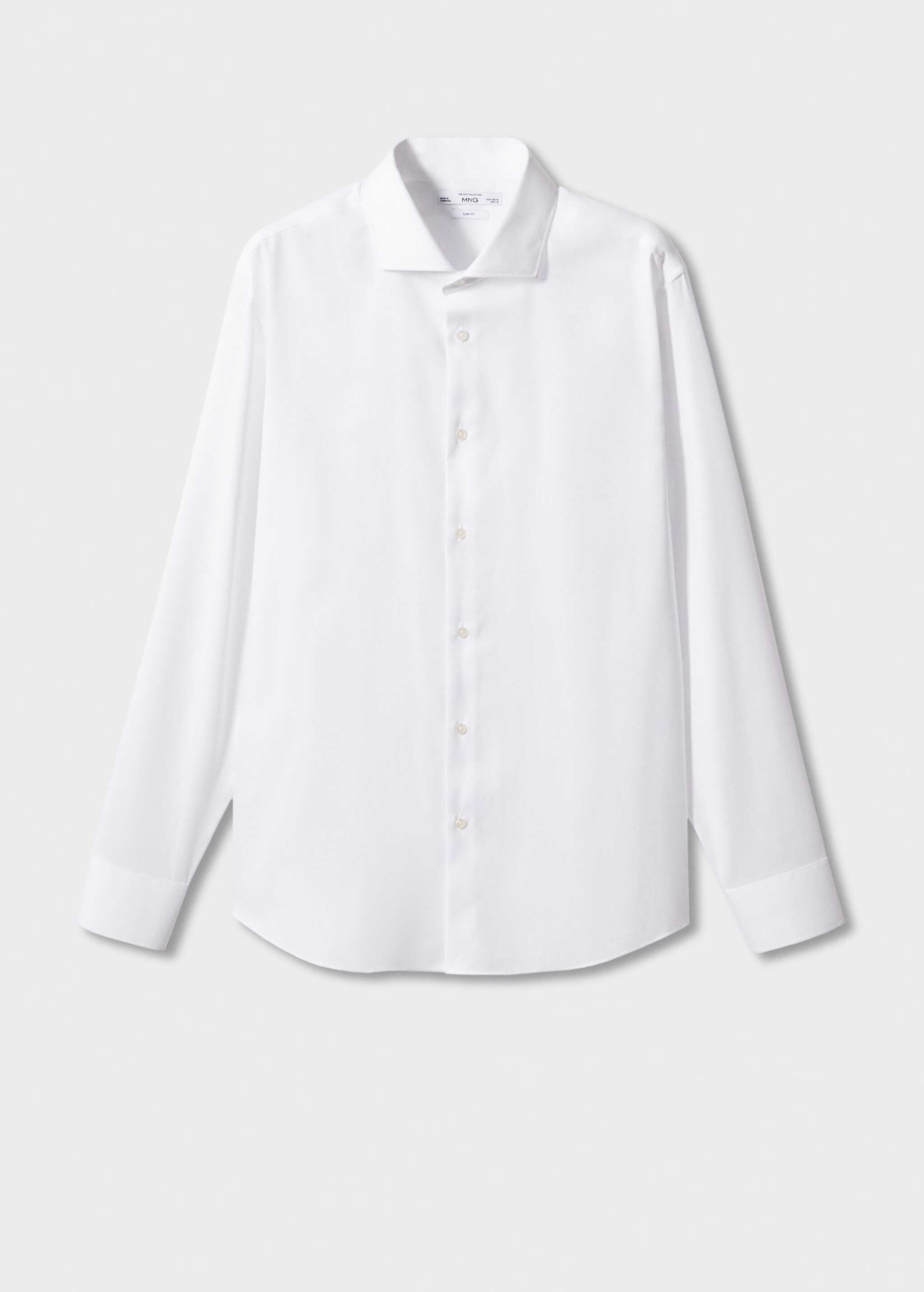 Camisa traje slim fit algodón estructura - Artículo sin modelo