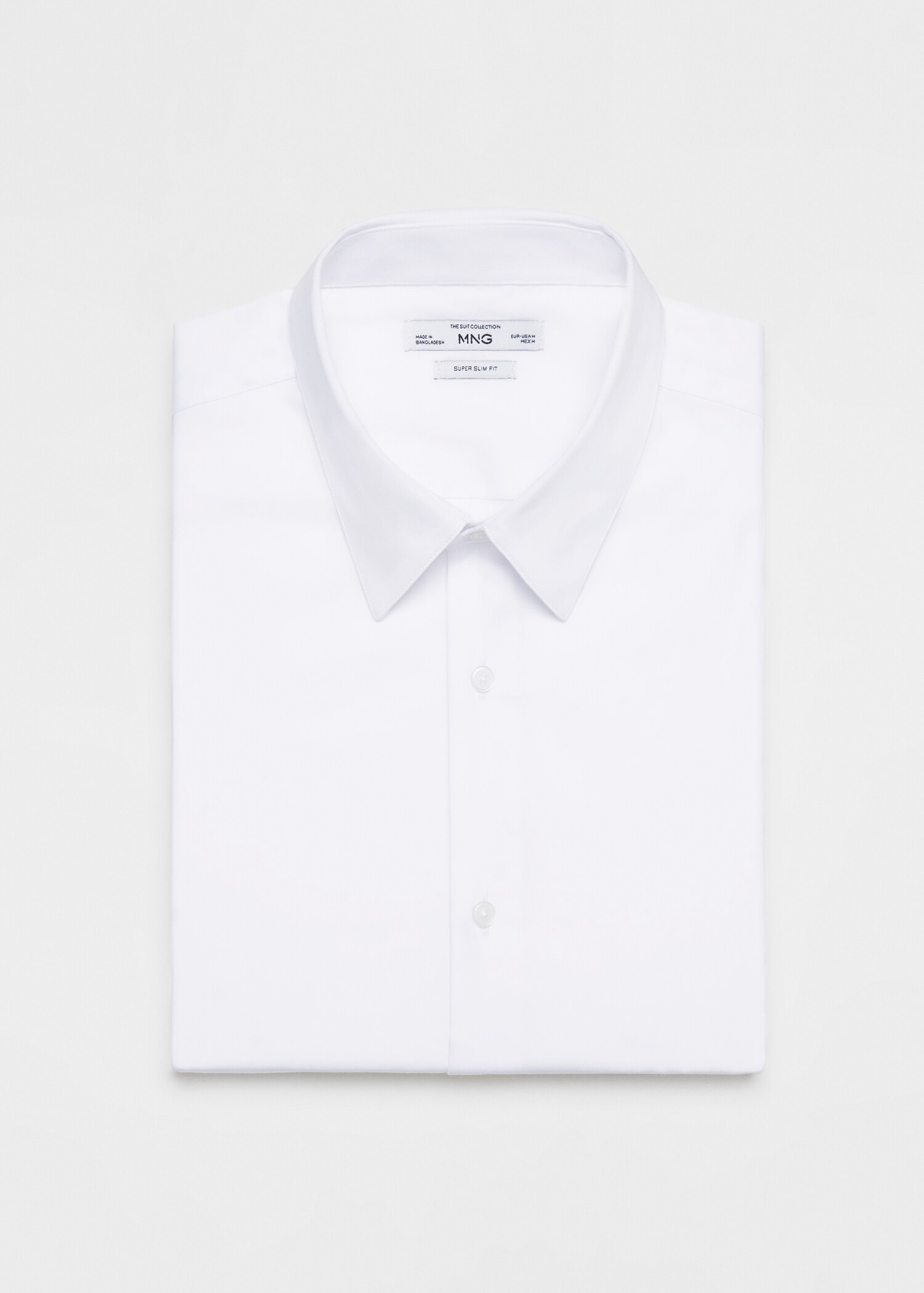 Super slim-fit poplin suit shirt - Details of the article 0