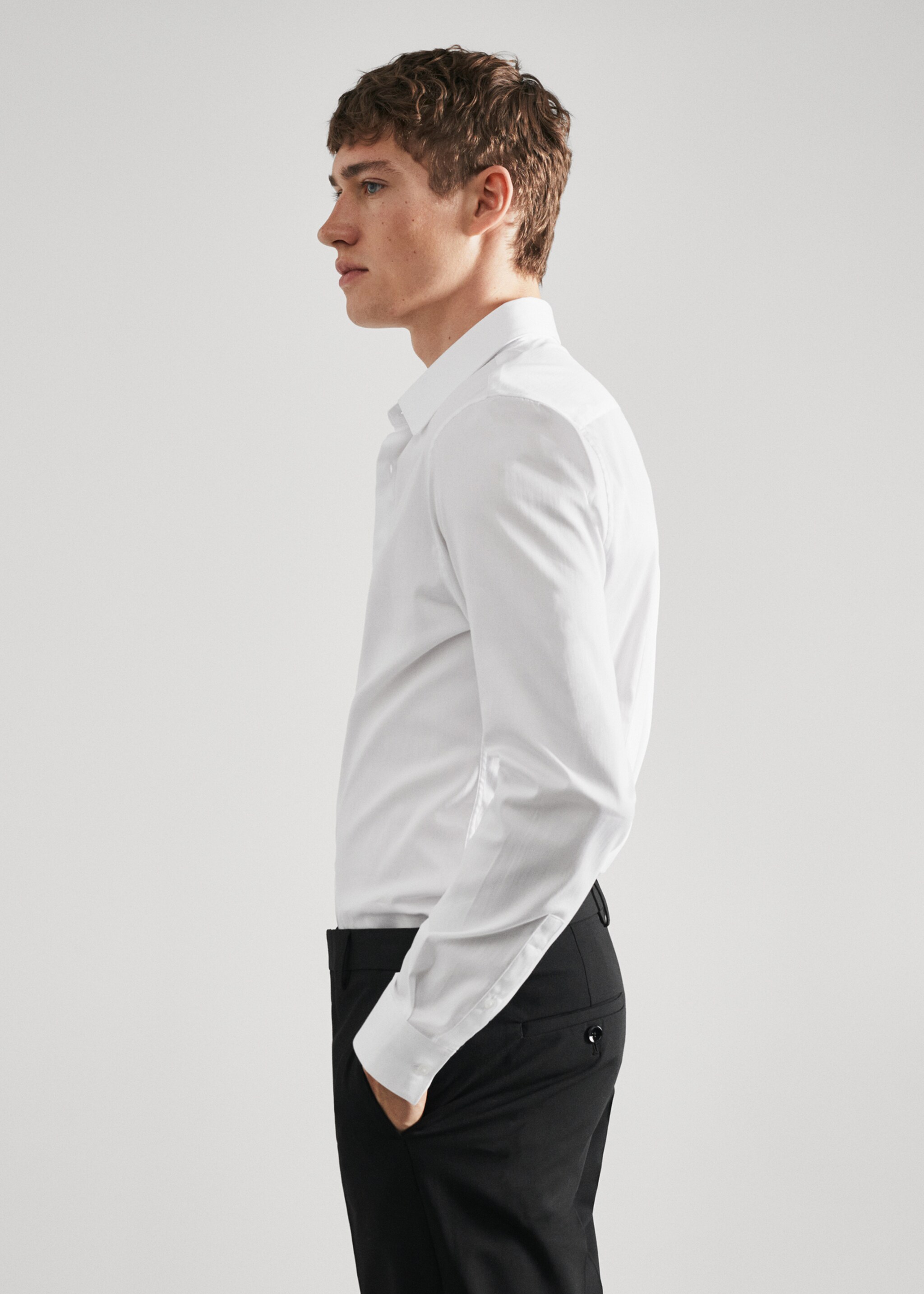 Super Slim Fit-Oberhemd aus Popeline - Detail des Artikels 2