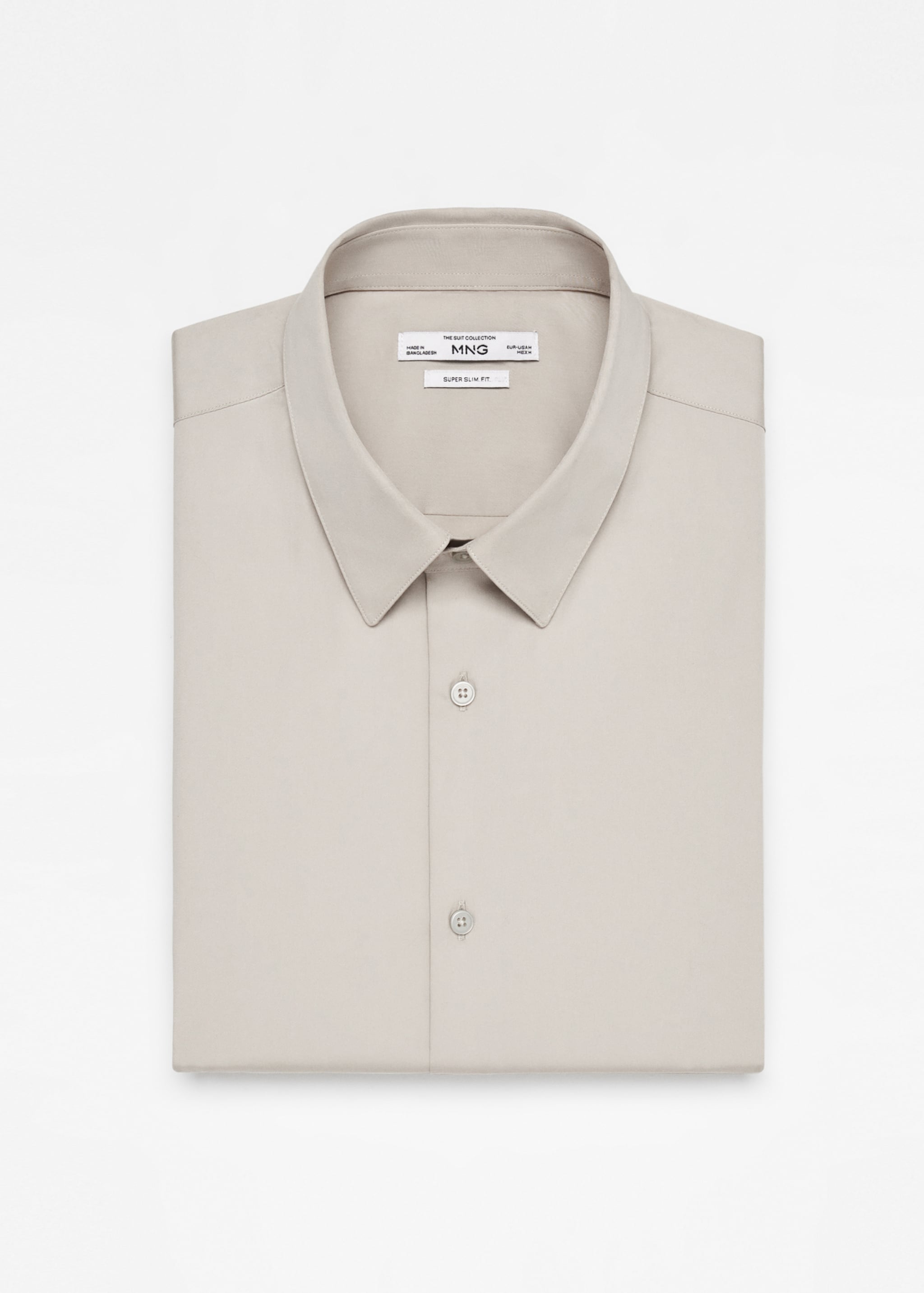 Super slim-fit poplin suit shirt - Details of the article 8