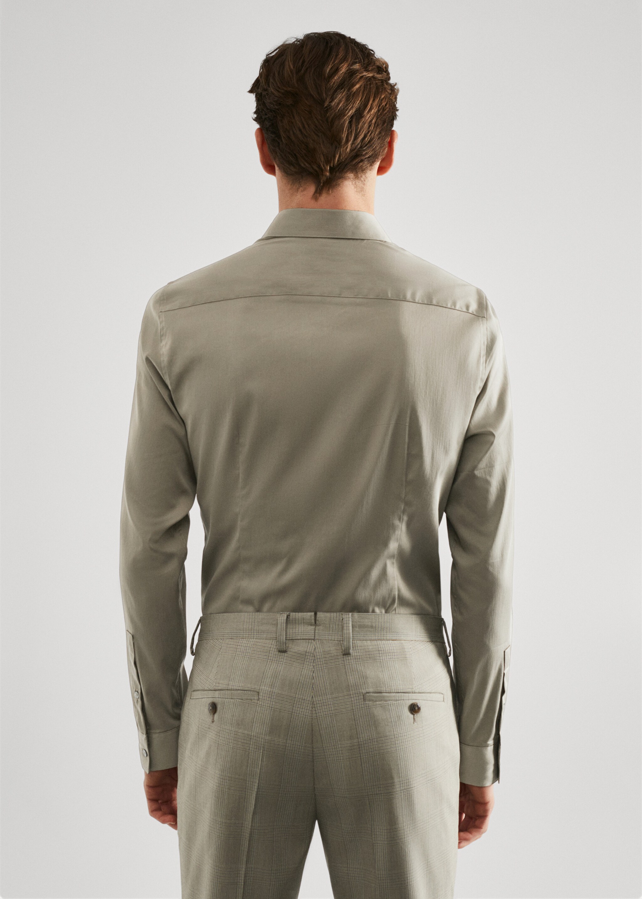 Super Slim Fit-Oberhemd aus Popeline - Rückseite des Artikels