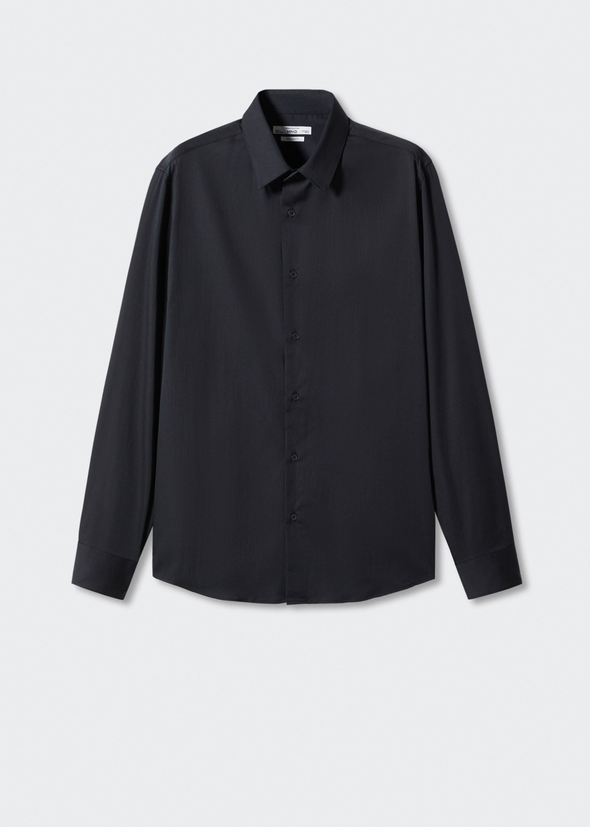 Super slim-fit poplin suit shirt - Article without model