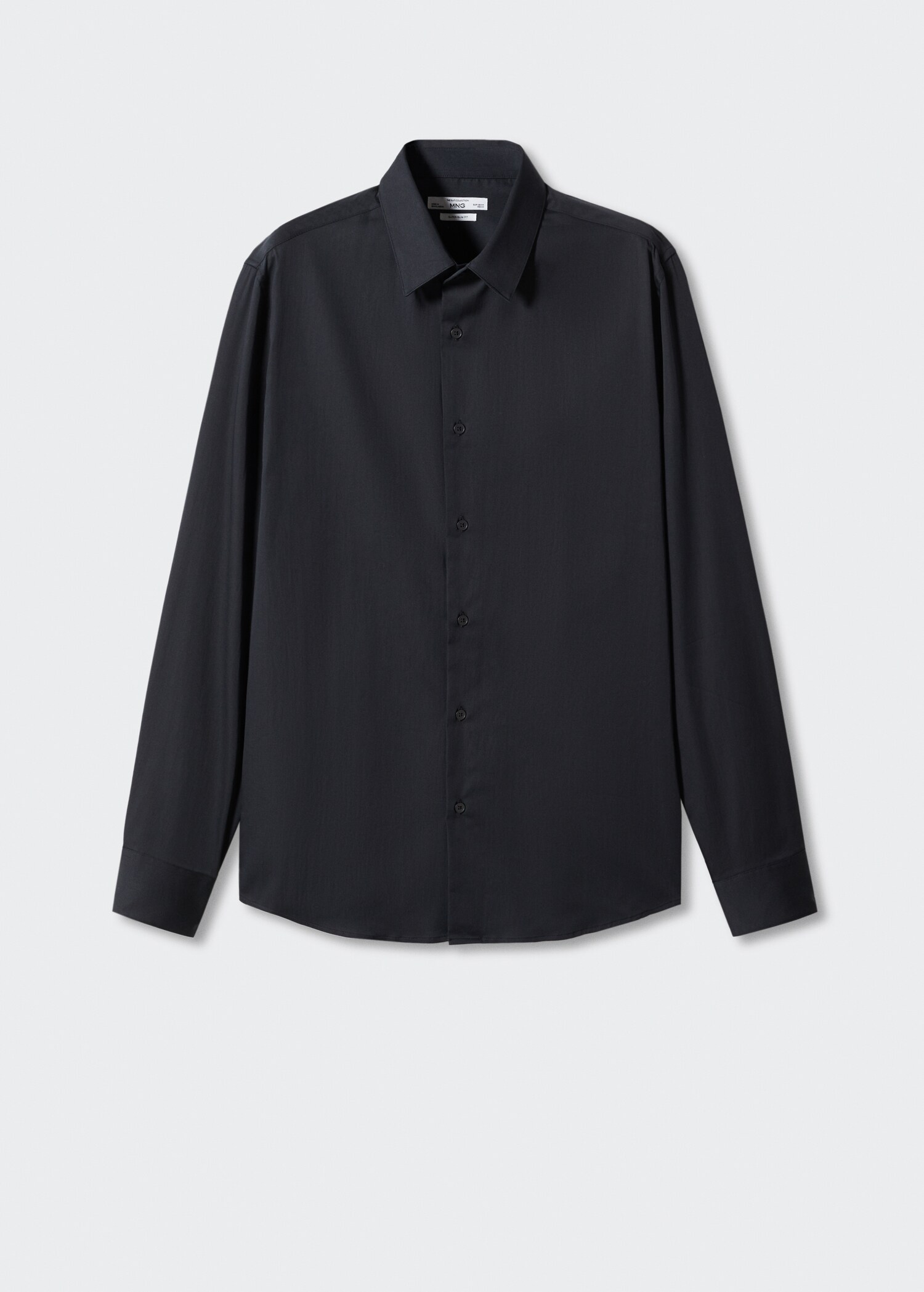 Super slim-fit poplin suit shirt - Article without model