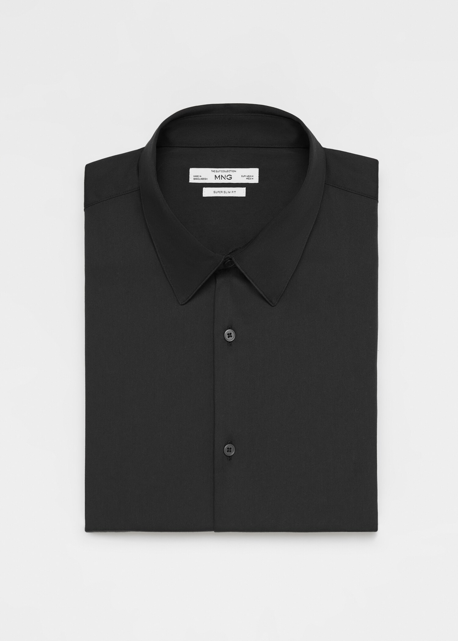 Super slim-fit poplin suit shirt - Details of the article 0