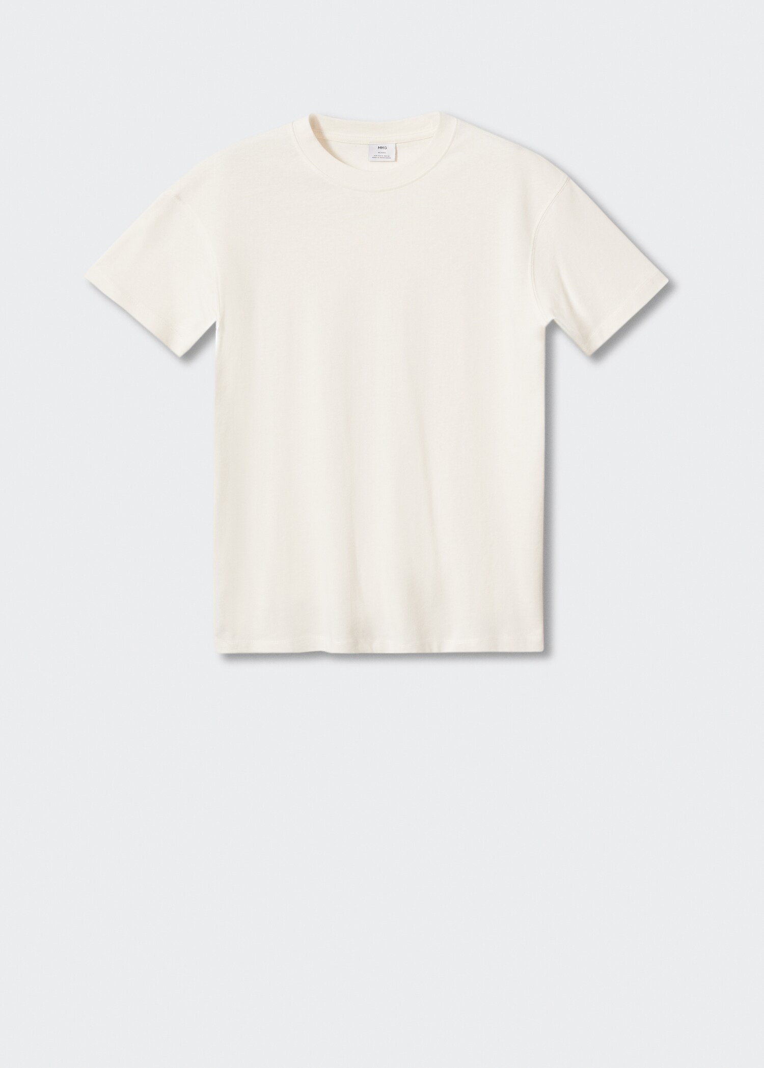 Basic 100% cotton relaxed-fit t-shirt - Article without model