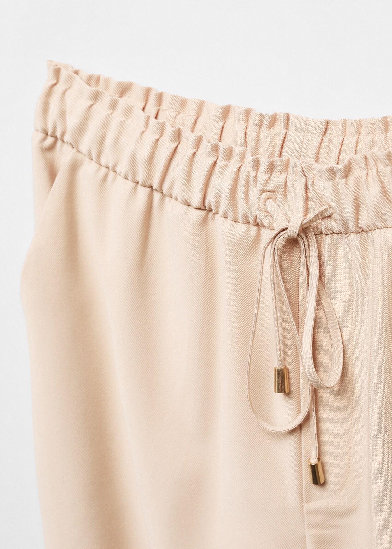 Pantalón recto fluido lazo - Detalle del artículo 8