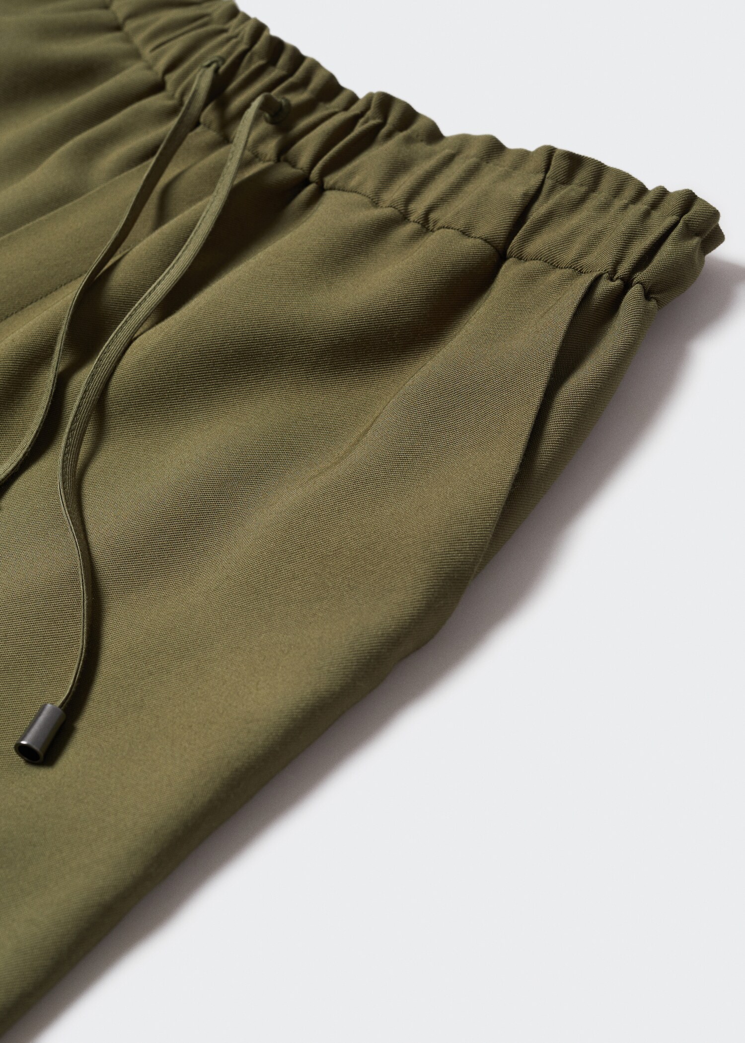 Flowy straight-fit trousers with bow - Details of the article 8
