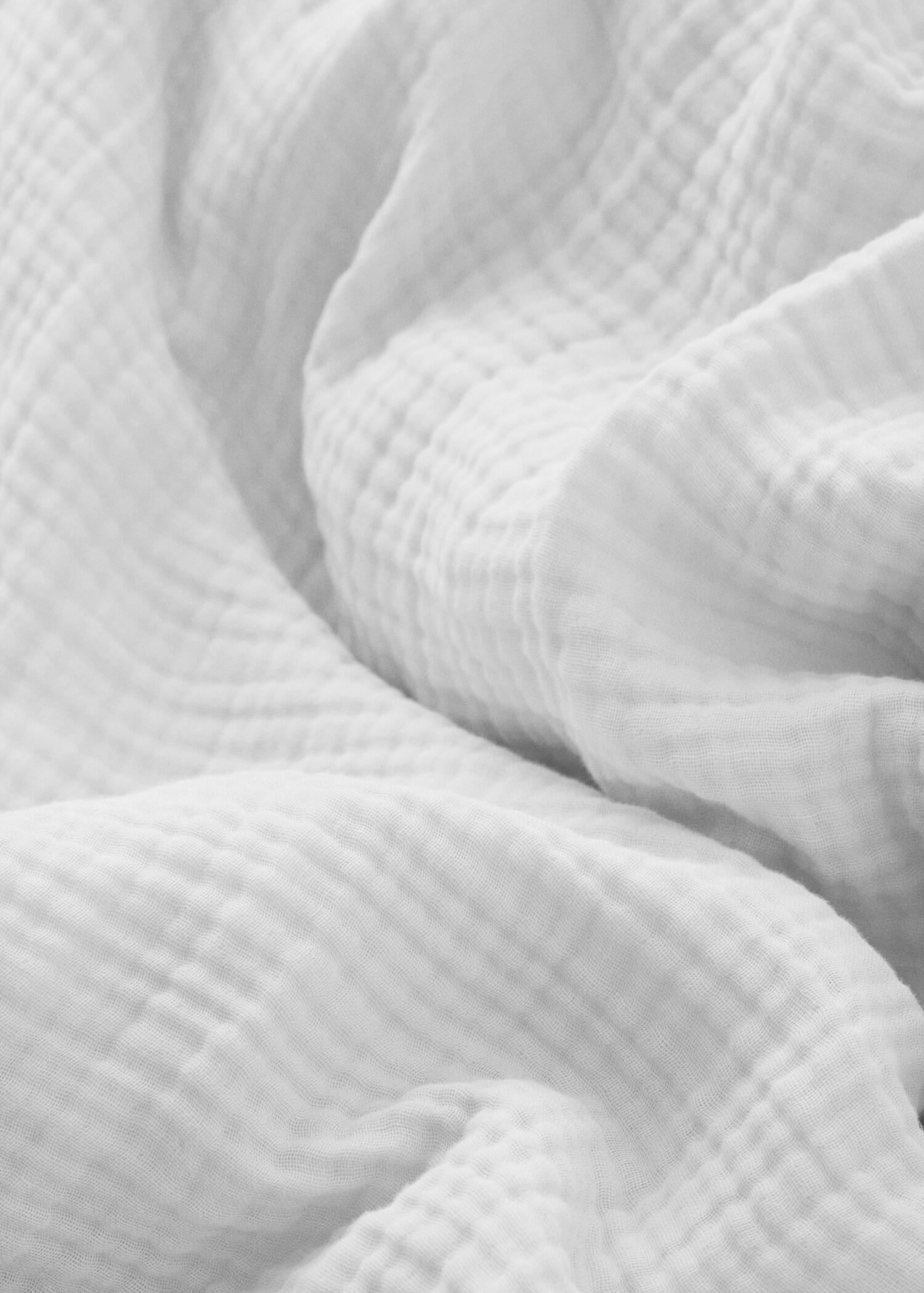 Cotton gauze duvet cover for king bed - Details of the article 1