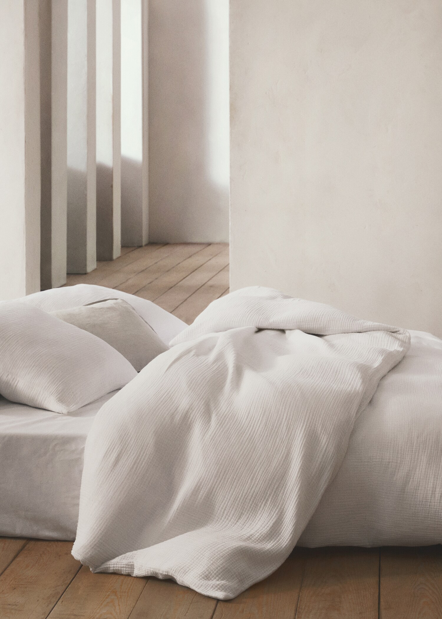 Cotton gauze duvet cover for king bed - Details of the article 8