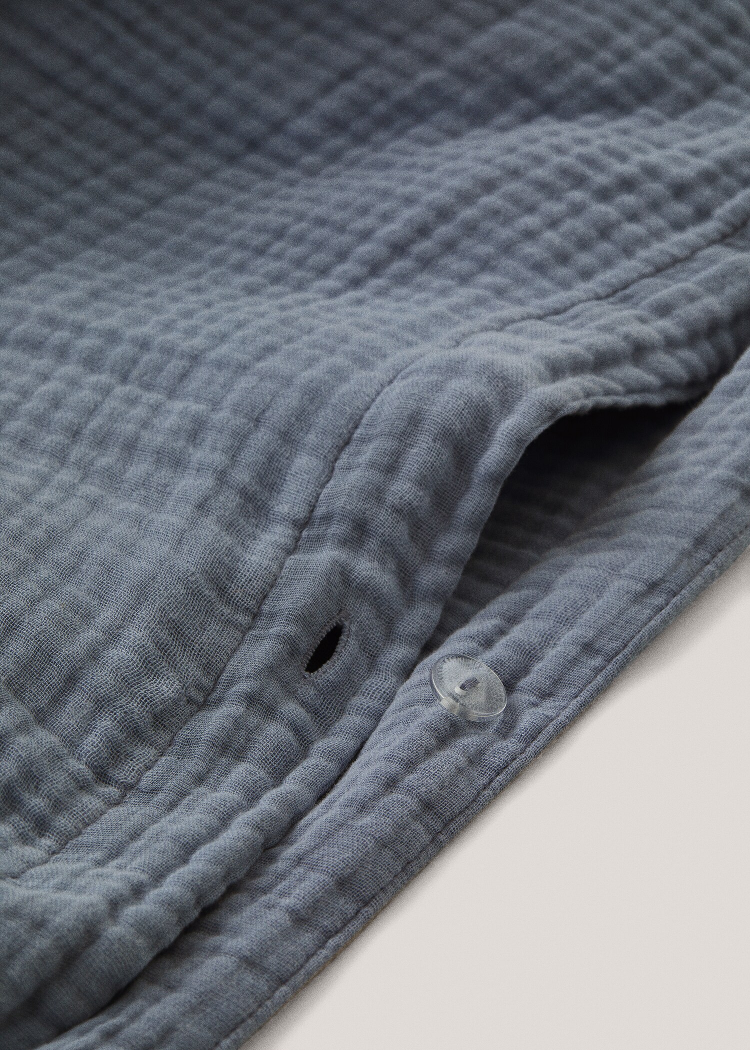 Cotton gauze duvet cover for king bed - Details of the article 1