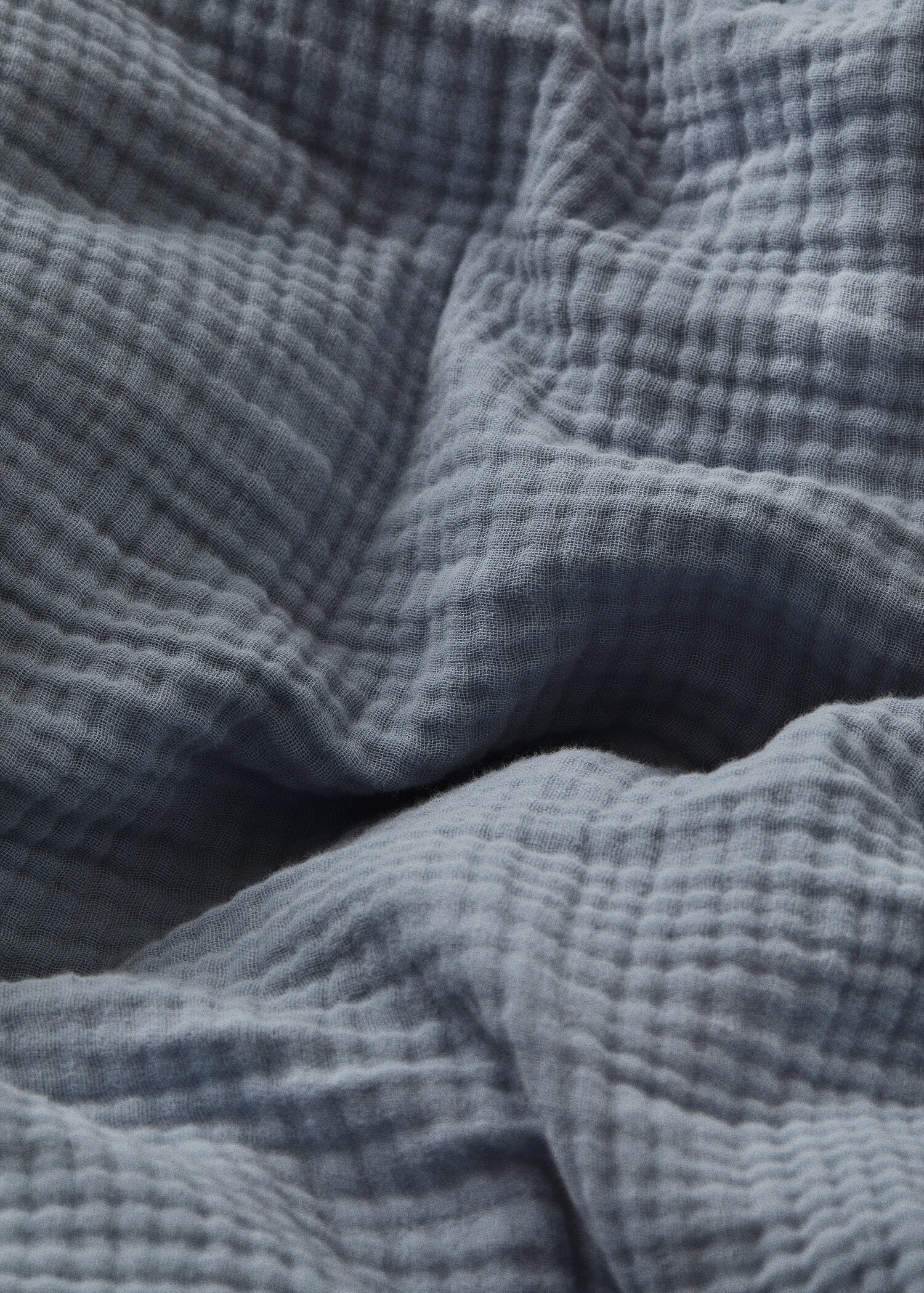 Cotton gauze duvet cover for king bed - Details of the article 2