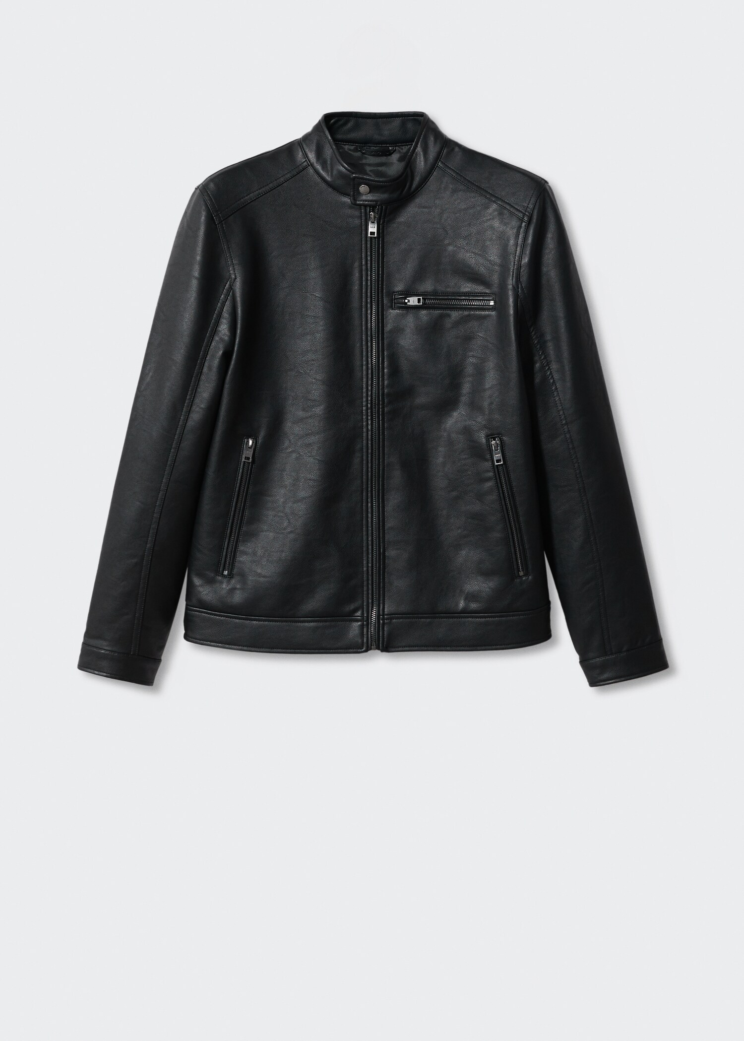 Zipper-Jacke mit Leder-Effekt - Artikel ohne Model