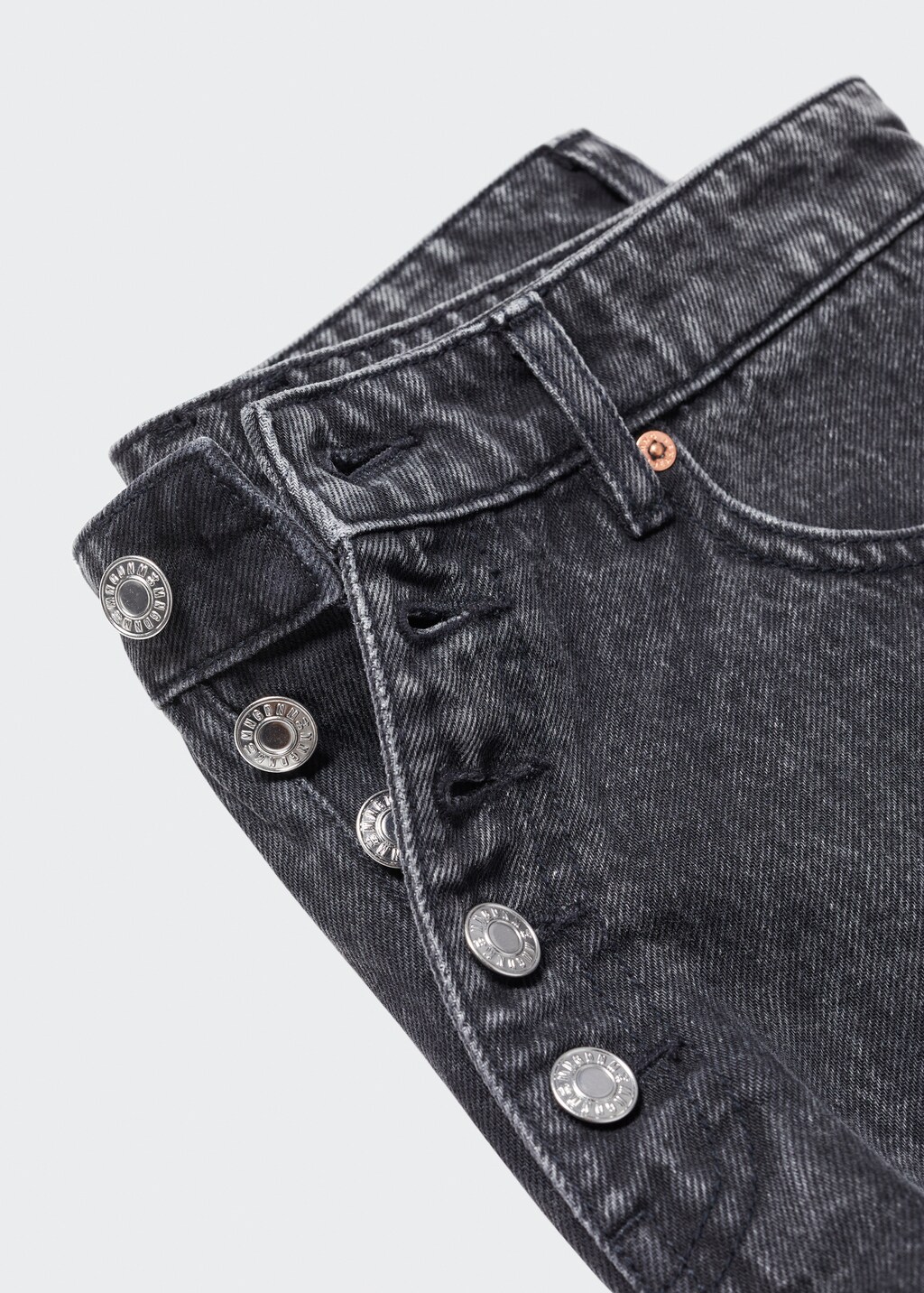 ★GLOWNY★WILD BUTTON SHORTS (DOTTY PEARL)★正規品/送料込 Denim shorts with buttons - Women | MANGO OUTLET USA