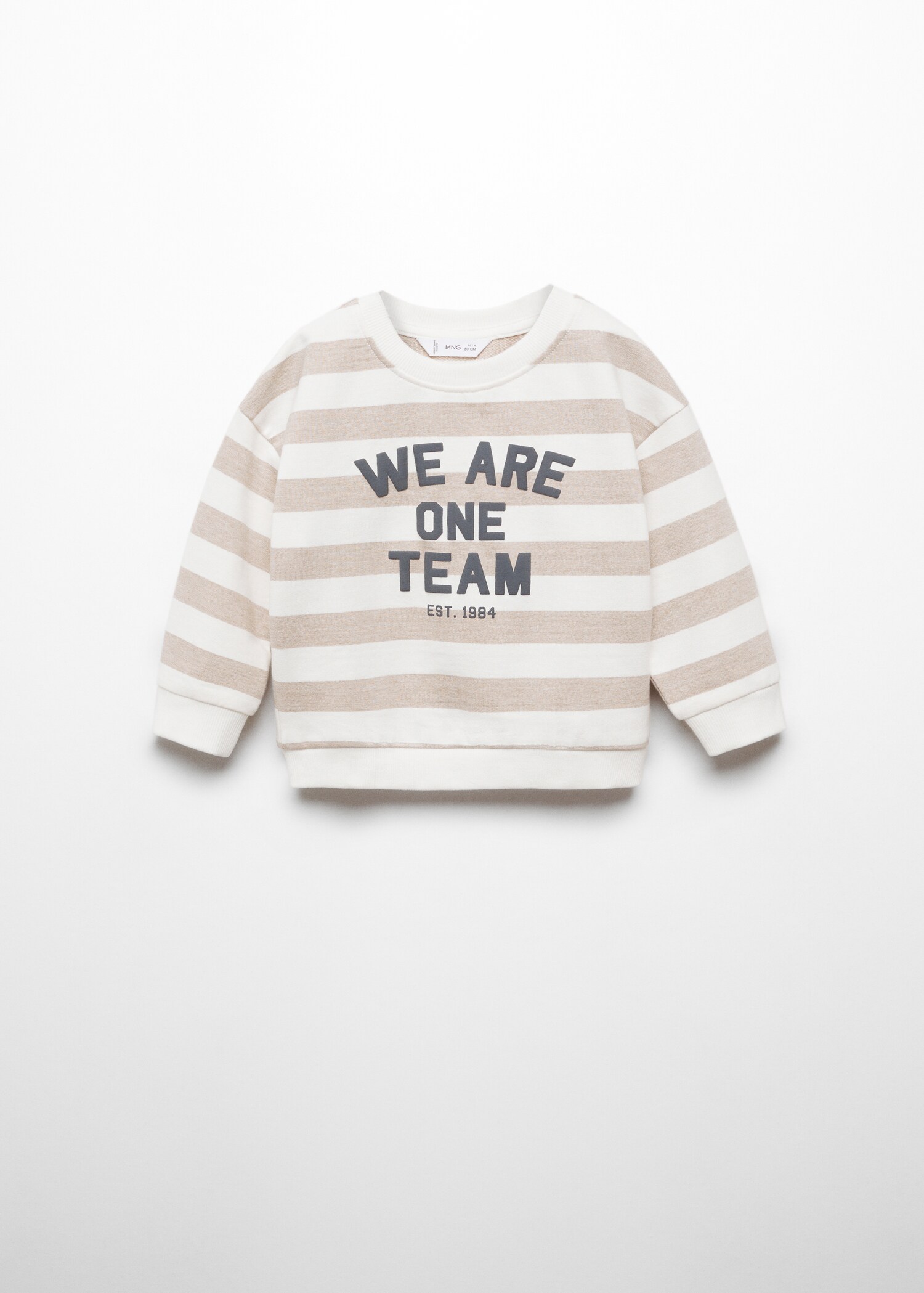 Gestreiftes Baumwoll-Sweatshirt - Artikel ohne Model