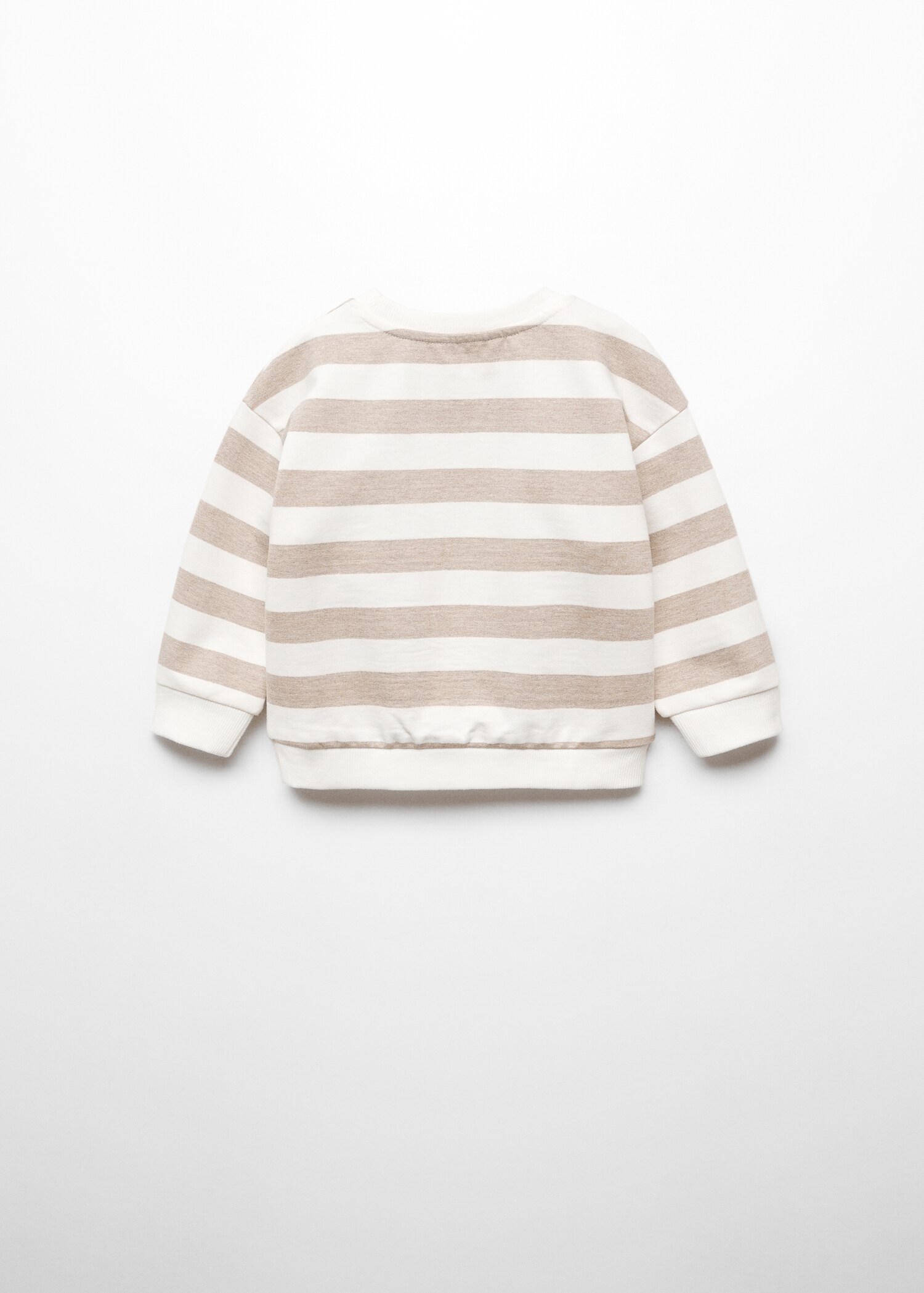 Gestreiftes Baumwoll-Sweatshirt - Rückseite des Artikels